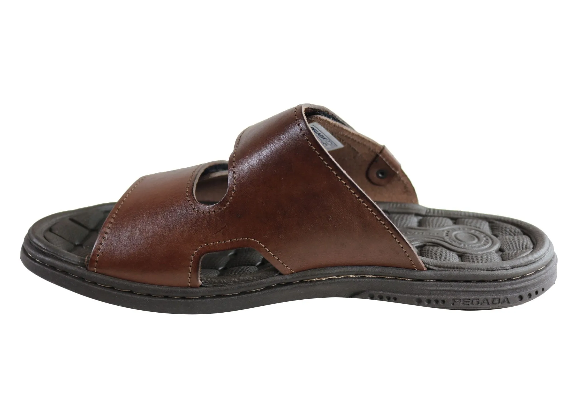 Pegada Fletcher Herren Gepolsterte Ledersandalen Made In Brazil Pegada Schuhe