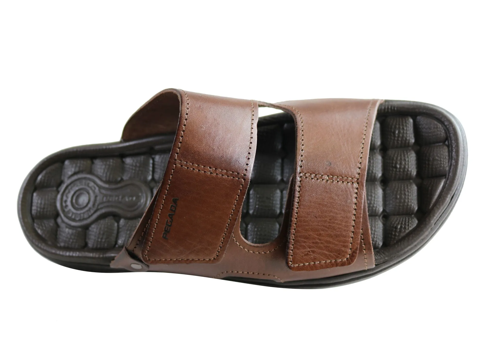 Pegada Fletcher Herren Gepolsterte Ledersandalen Made In Brazil Pegada Schuhe