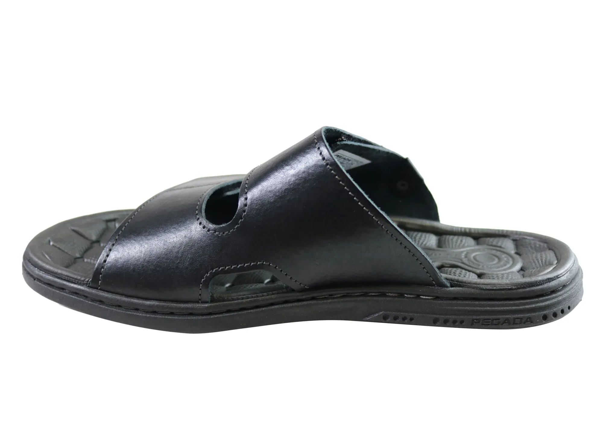 Pegada Fletcher Herren Gepolsterte Ledersandalen Made In Brazil Pegada Schuhe