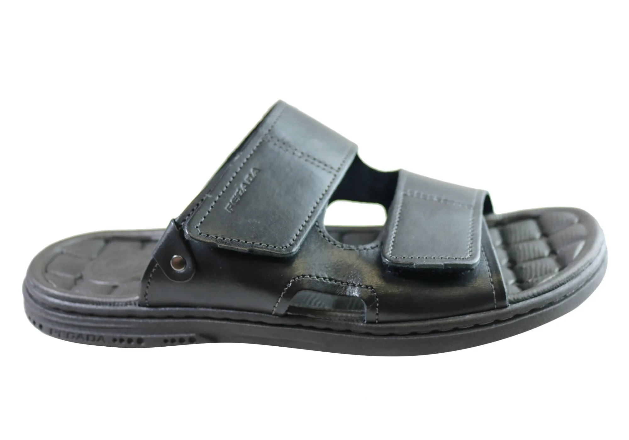 Pegada Fletcher Herren Gepolsterte Ledersandalen Made In Brazil Pegada Schuhe
