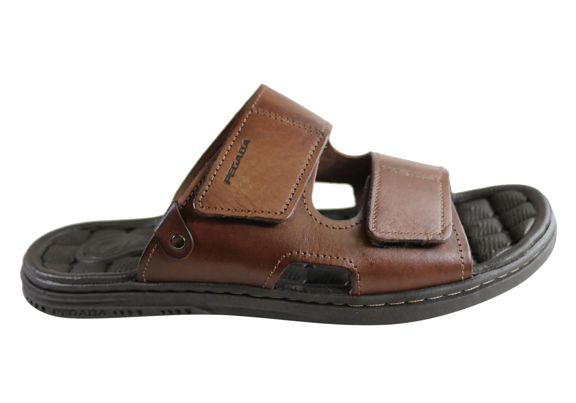 Pegada Fletcher Herren Gepolsterte Ledersandalen Made In Brazil Pegada Schuhe