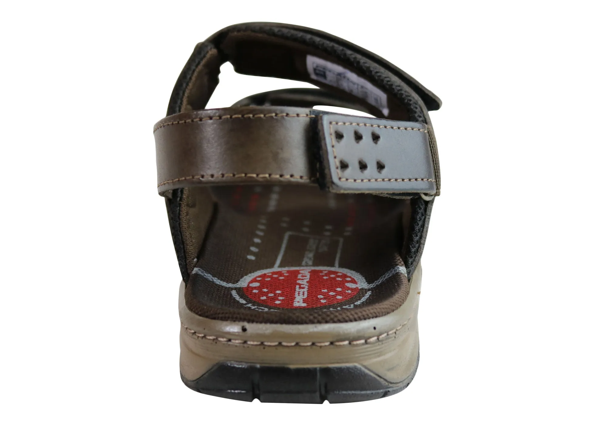 Pegada Jeff Herren-Ledersandalen mit bequemer Polsterung, hergestellt in Brasilien Pegada Schuhe