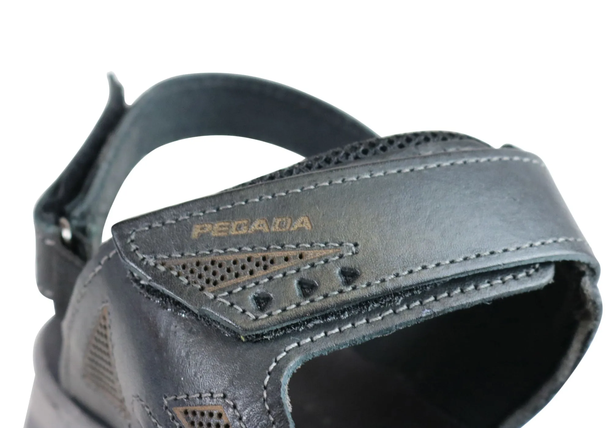 Pegada Jeff Herren-Ledersandalen mit bequemer Polsterung, hergestellt in Brasilien Pegada Schuhe