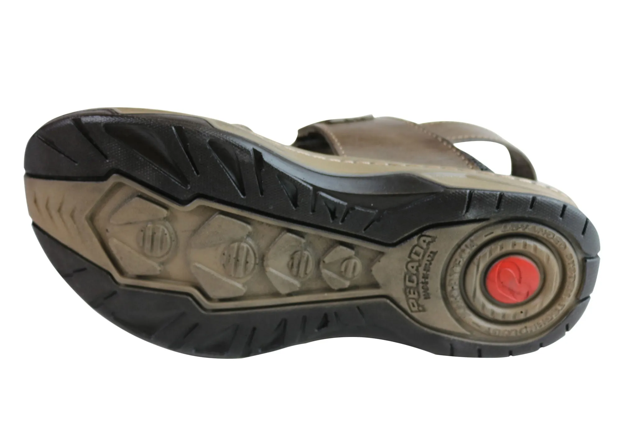 Pegada Jeff Herren-Ledersandalen mit bequemer Polsterung, hergestellt in Brasilien Pegada Schuhe