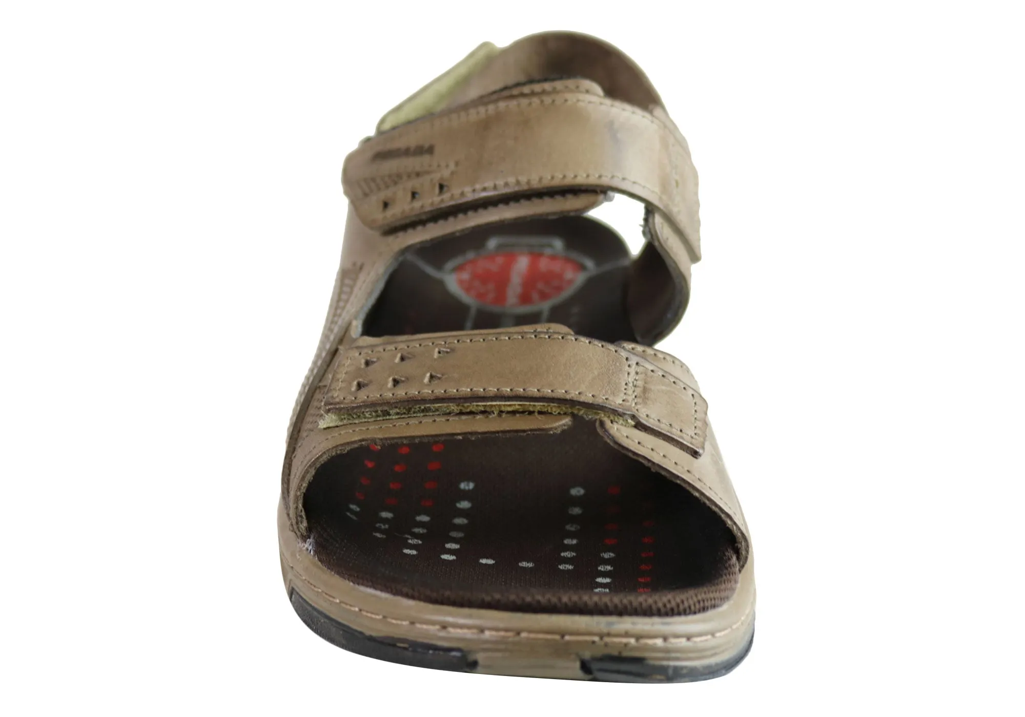 Pegada Jeff Herren-Ledersandalen mit bequemer Polsterung, hergestellt in Brasilien Pegada Schuhe