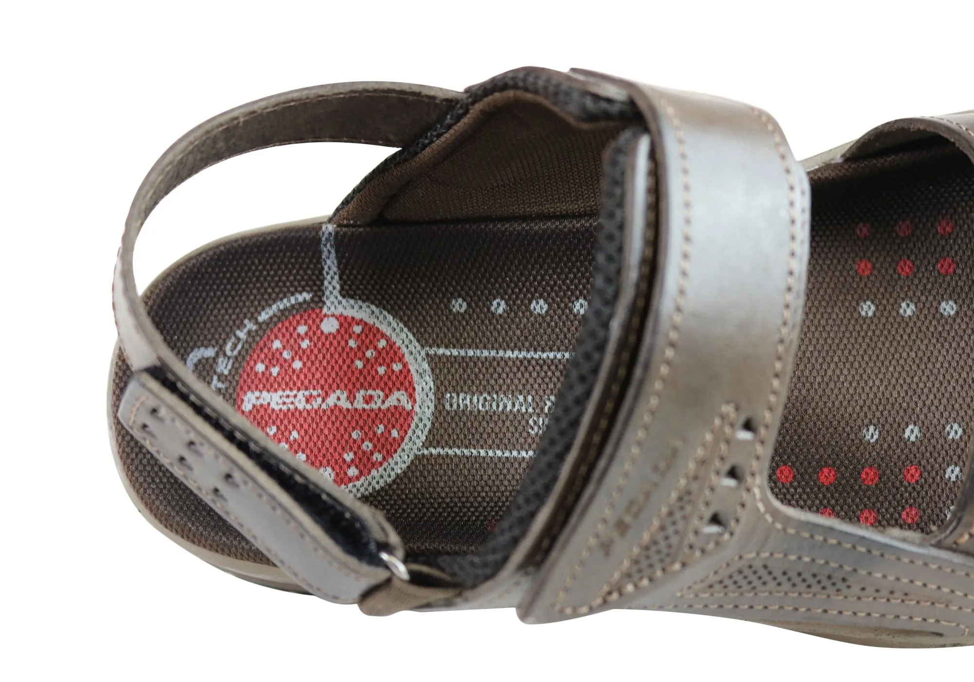 Pegada Jeff Herren-Ledersandalen mit bequemer Polsterung, hergestellt in Brasilien Pegada Schuhe