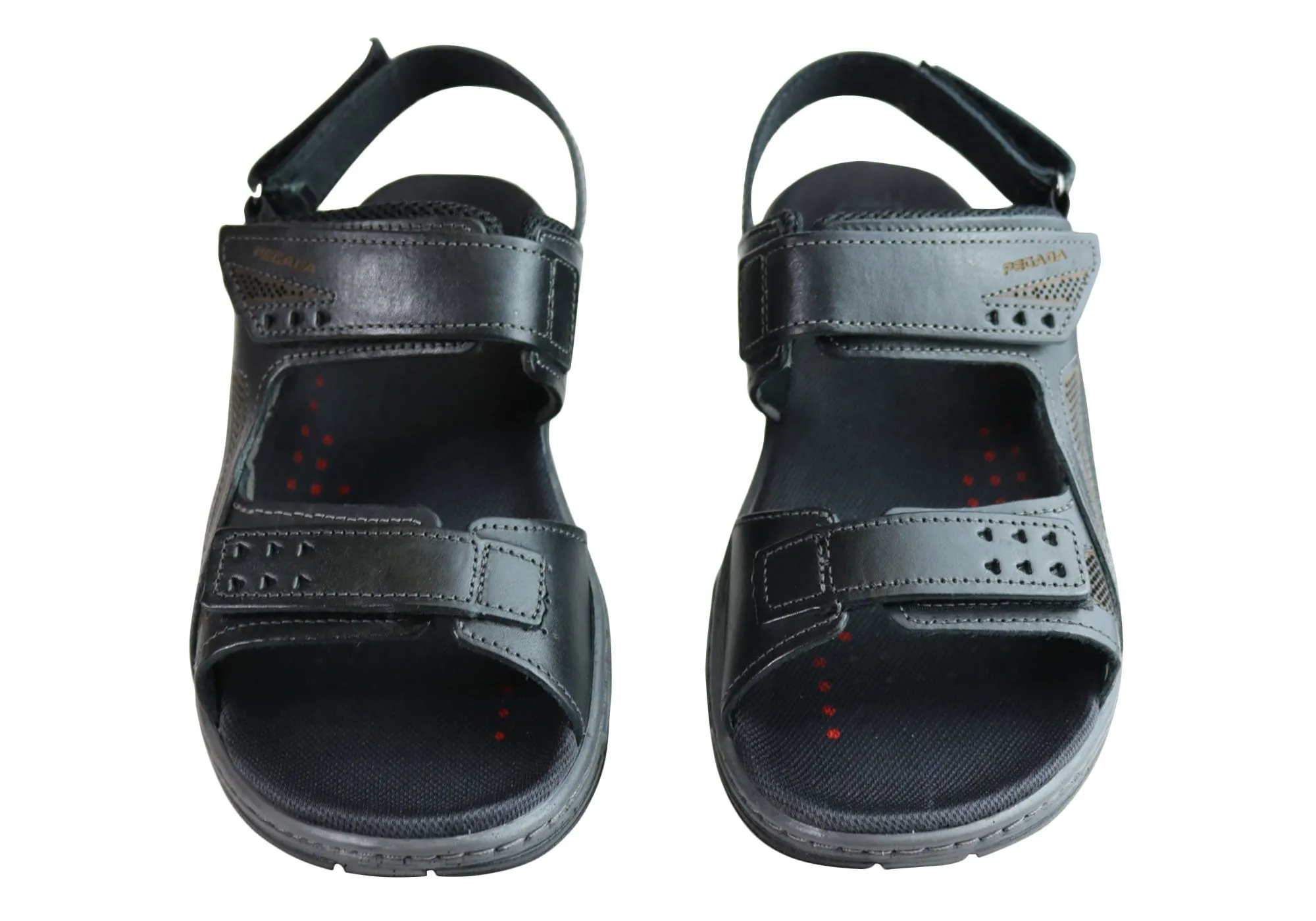 Pegada Jeff Herren-Ledersandalen mit bequemer Polsterung, hergestellt in Brasilien Pegada Schuhe