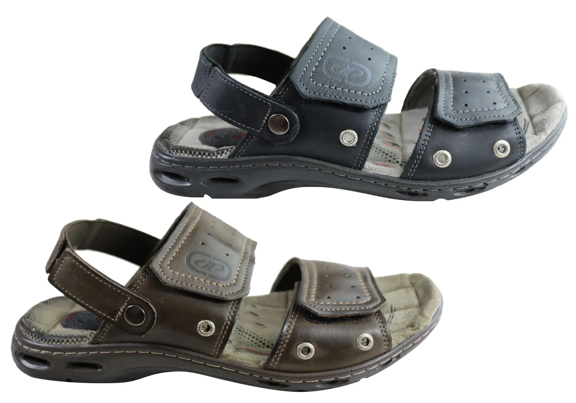 Pegada Jensen Herren Ledersandalen mit Komfortpolsterung, hergestellt in Brasilien Pegada Schuhe