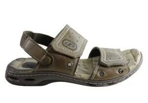 Pegada Jensen Herren Ledersandalen mit Komfortpolsterung, hergestellt in Brasilien Pegada Schuhe