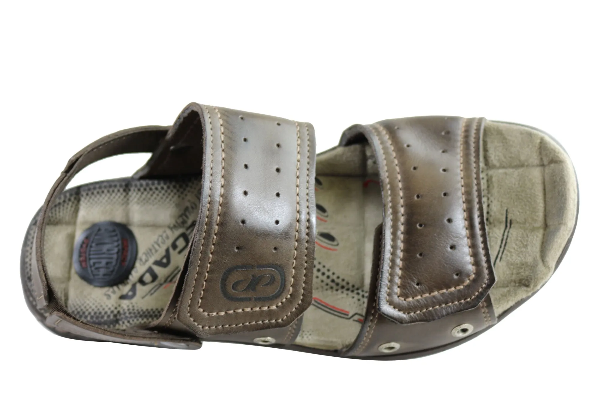 Pegada Jensen Herren Ledersandalen mit Komfortpolsterung, hergestellt in Brasilien Pegada Schuhe