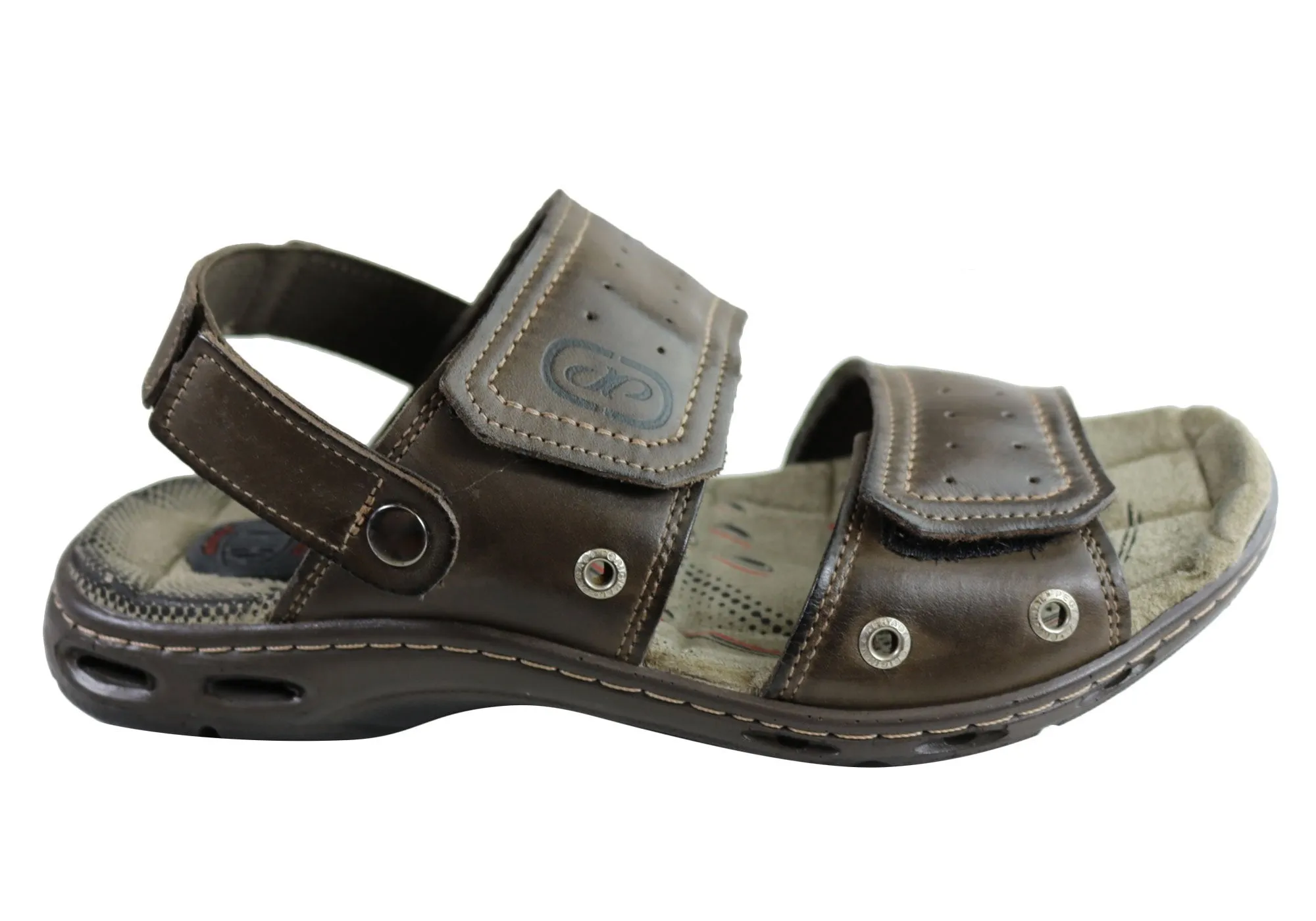 Pegada Jensen Herren Ledersandalen mit Komfortpolsterung, hergestellt in Brasilien Pegada Schuhe