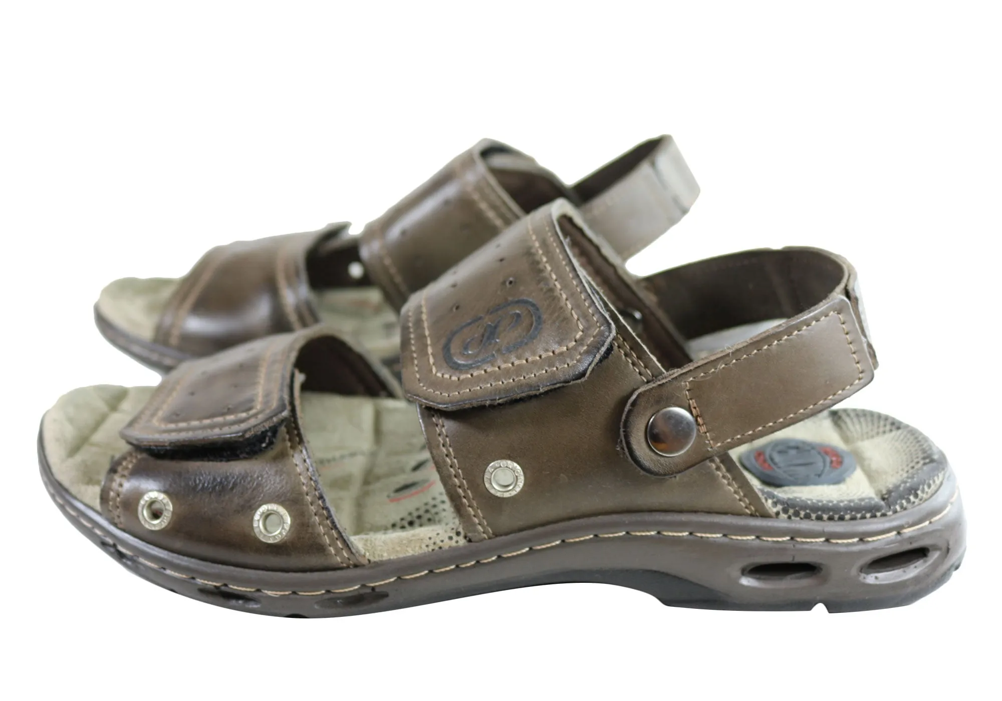 Pegada Jensen Herren Ledersandalen mit Komfortpolsterung, hergestellt in Brasilien Pegada Schuhe