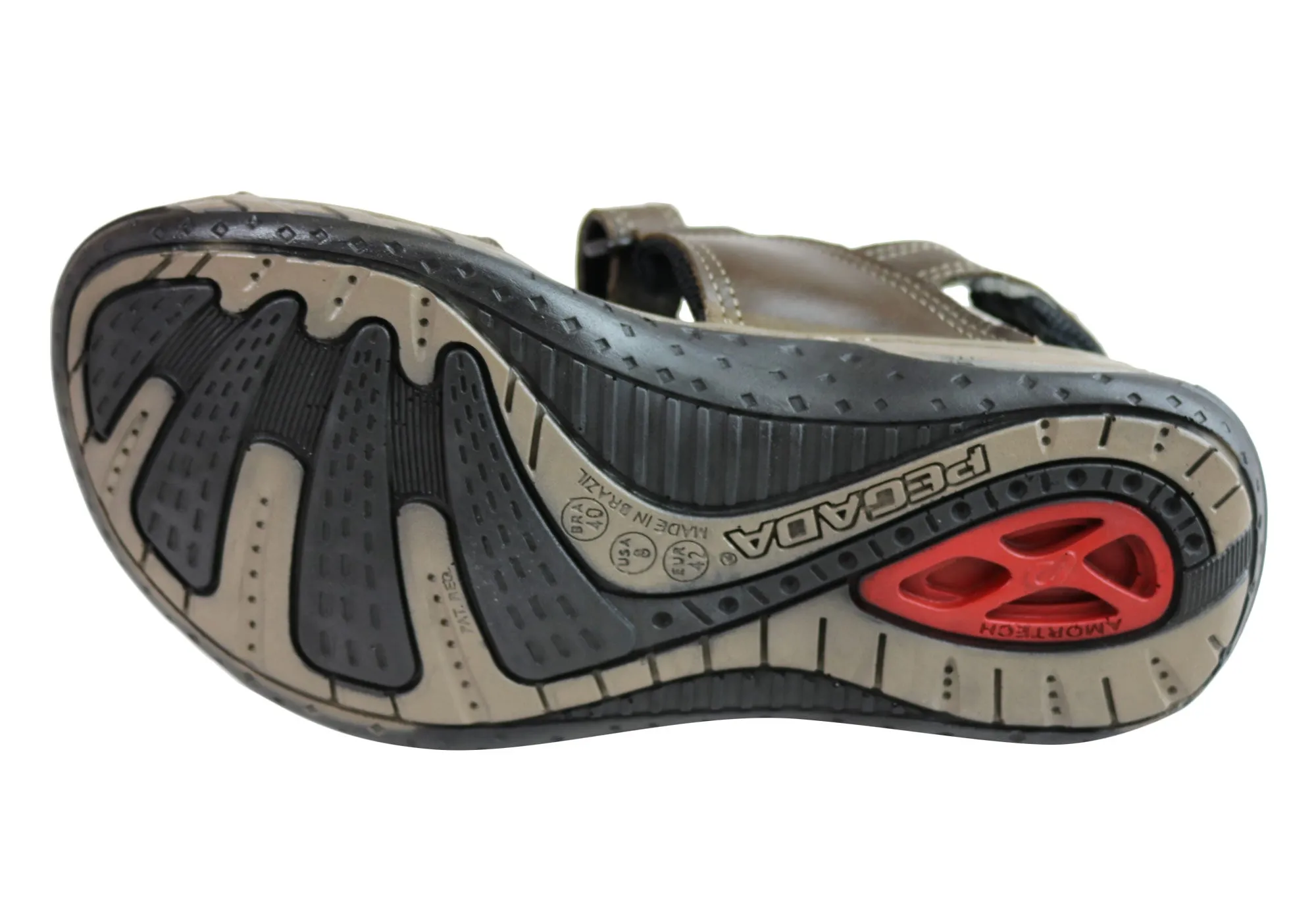 Pegada Jim Herren Leder Bequeme Gepolsterte Sandalen Hergestellt In Brasilien Pegada Schuhe