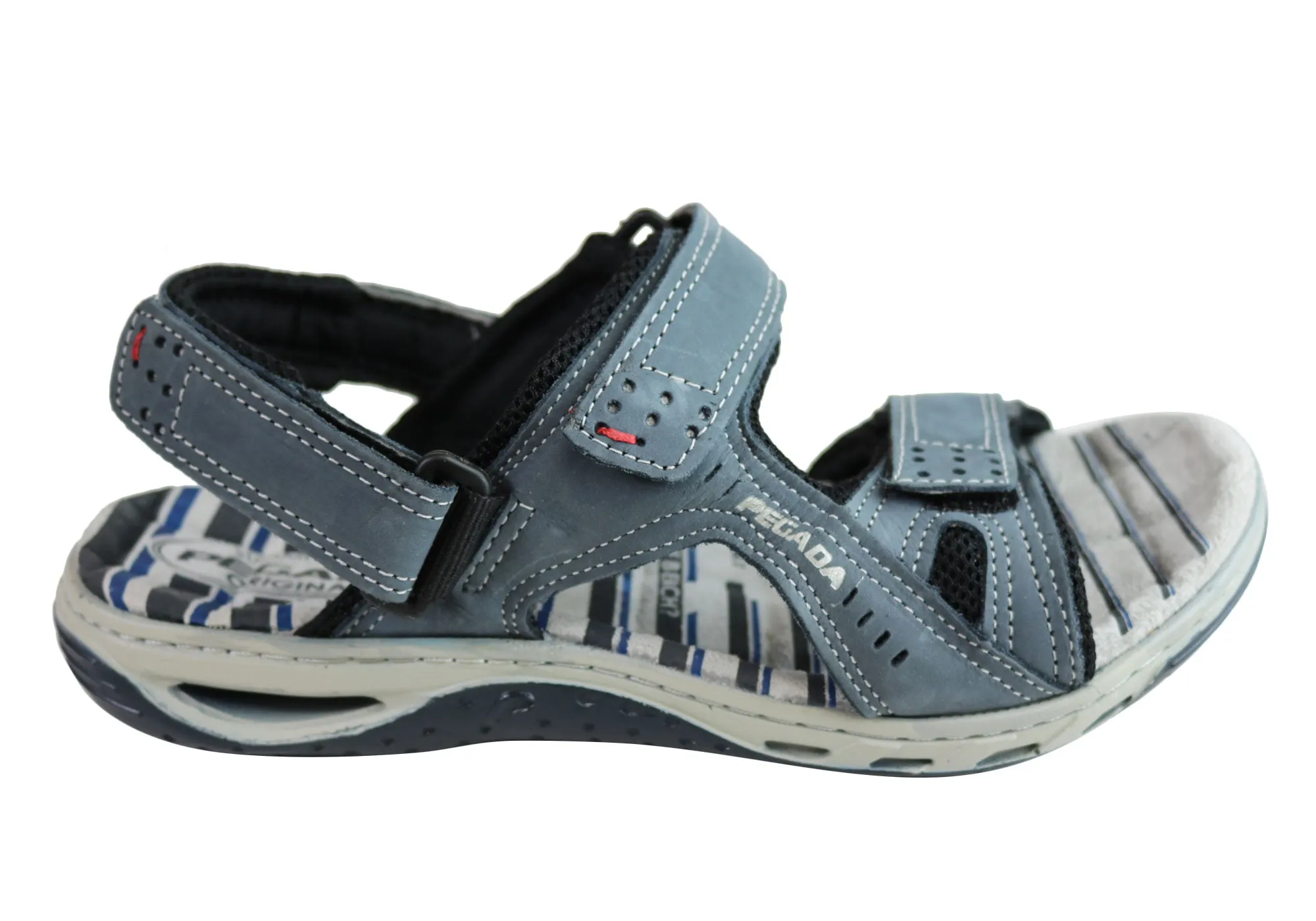 Pegada Jim Herren Leder Bequeme Gepolsterte Sandalen Hergestellt In Brasilien Pegada Schuhe