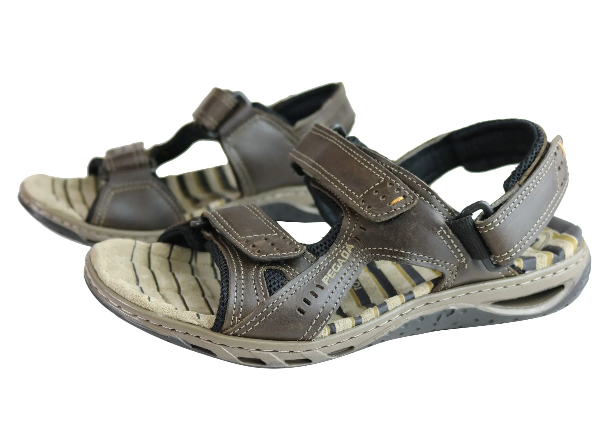 Pegada Jim Herren Leder Bequeme Gepolsterte Sandalen Hergestellt In Brasilien Pegada Schuhe