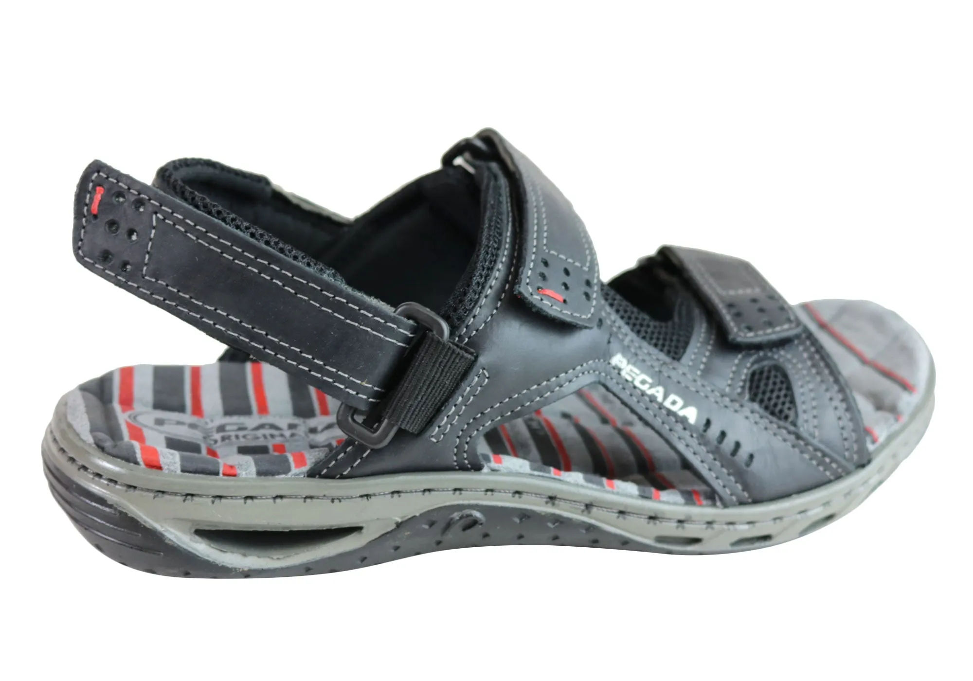 Pegada Jim Herren Leder Bequeme Gepolsterte Sandalen Hergestellt In Brasilien Pegada Schuhe
