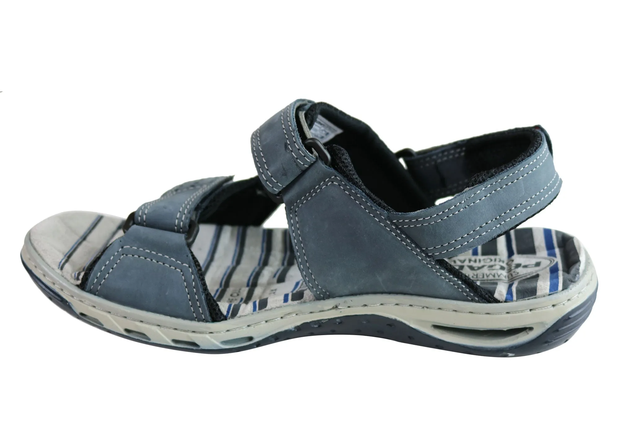 Pegada Jim Herren Leder Bequeme Gepolsterte Sandalen Hergestellt In Brasilien Pegada Schuhe