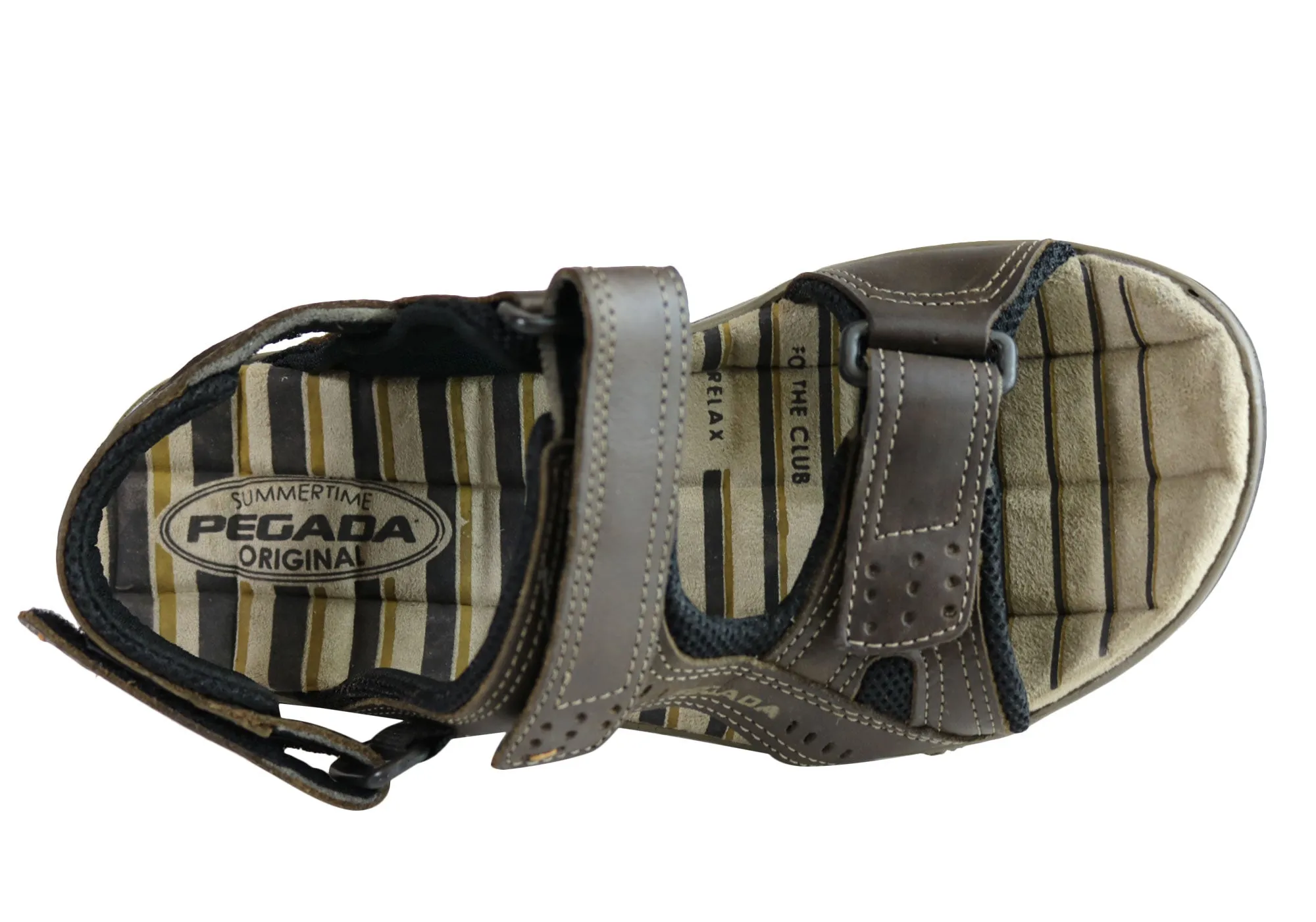 Pegada Jim Herren Leder Bequeme Gepolsterte Sandalen Hergestellt In Brasilien Pegada Schuhe