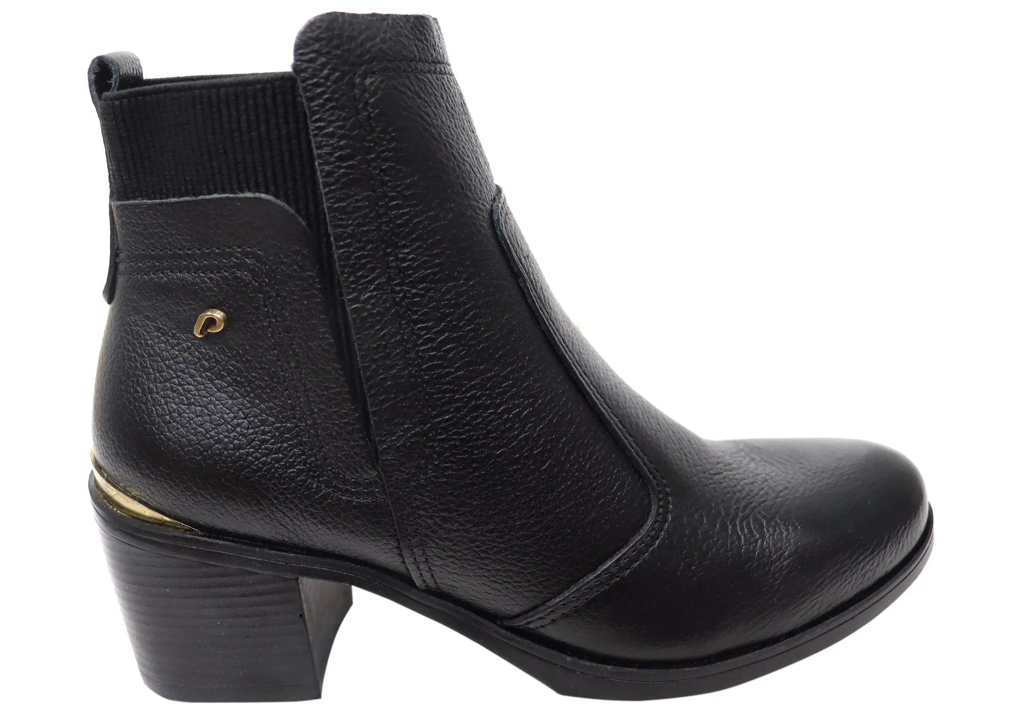 Pegada Lane Damen Mittlere Absatz Leder Knöchelstiefel Hergestellt in Brasilien Pegada Schuhe