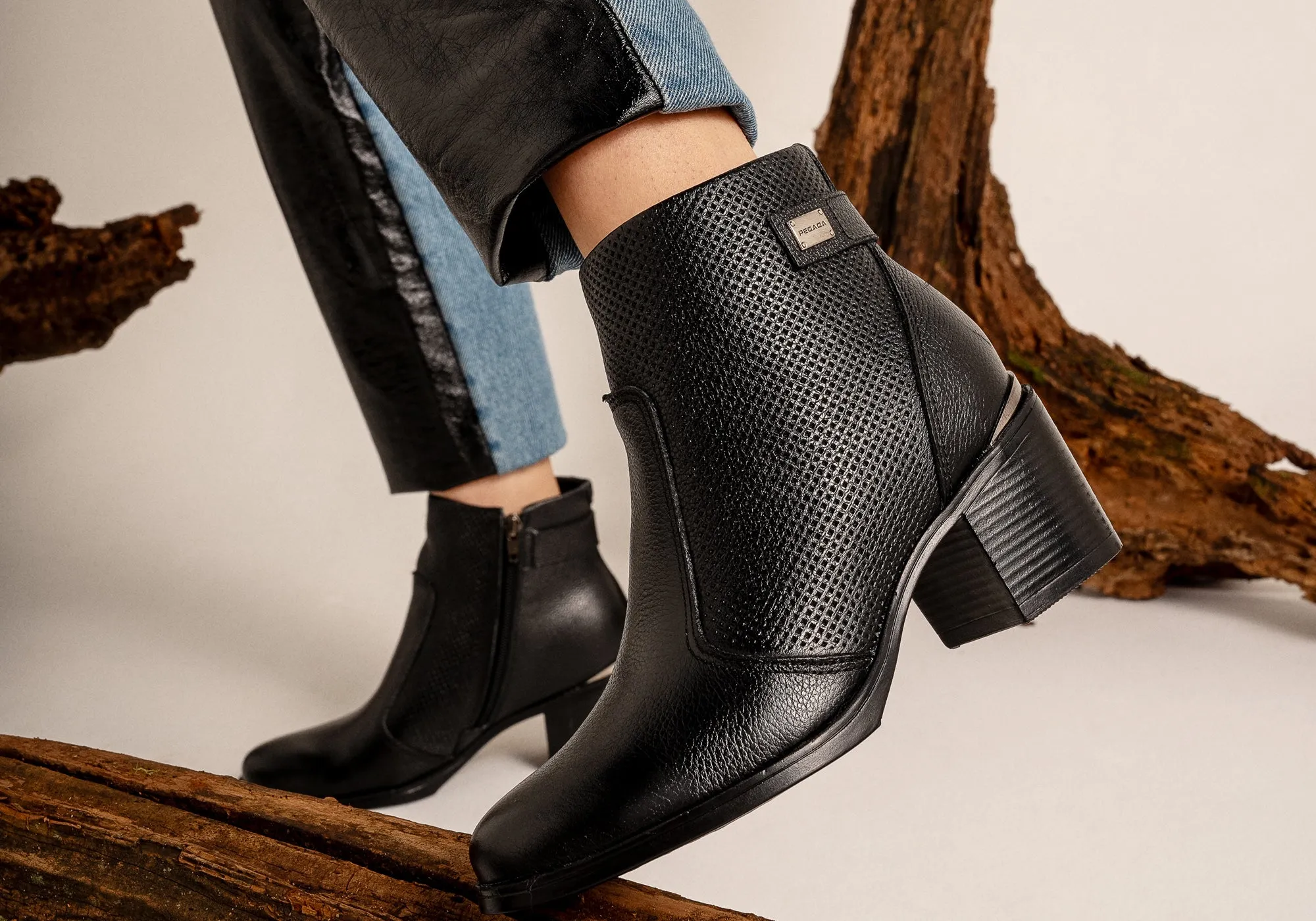 Pegada Mercury Damen Bequeme Brasilianische Leder Knöchelstiefel Pegada Schuhe