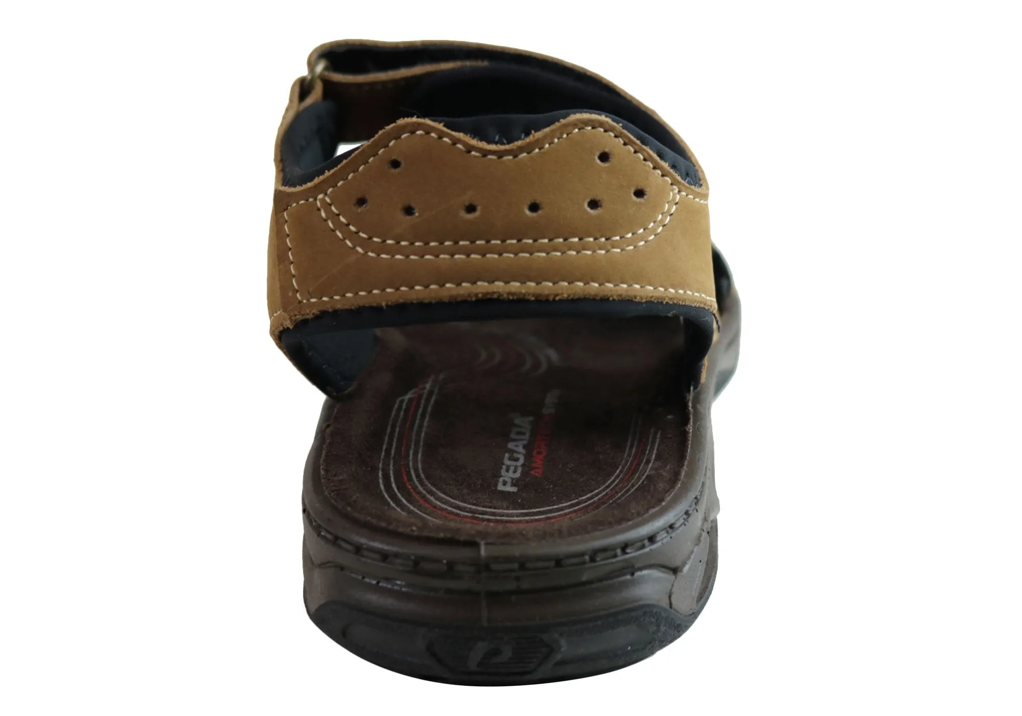 Pegada Thompson Herren Ledersandalen mit Komfortpolsterung - Hergestellt in Brasilien von Pegada Shoes