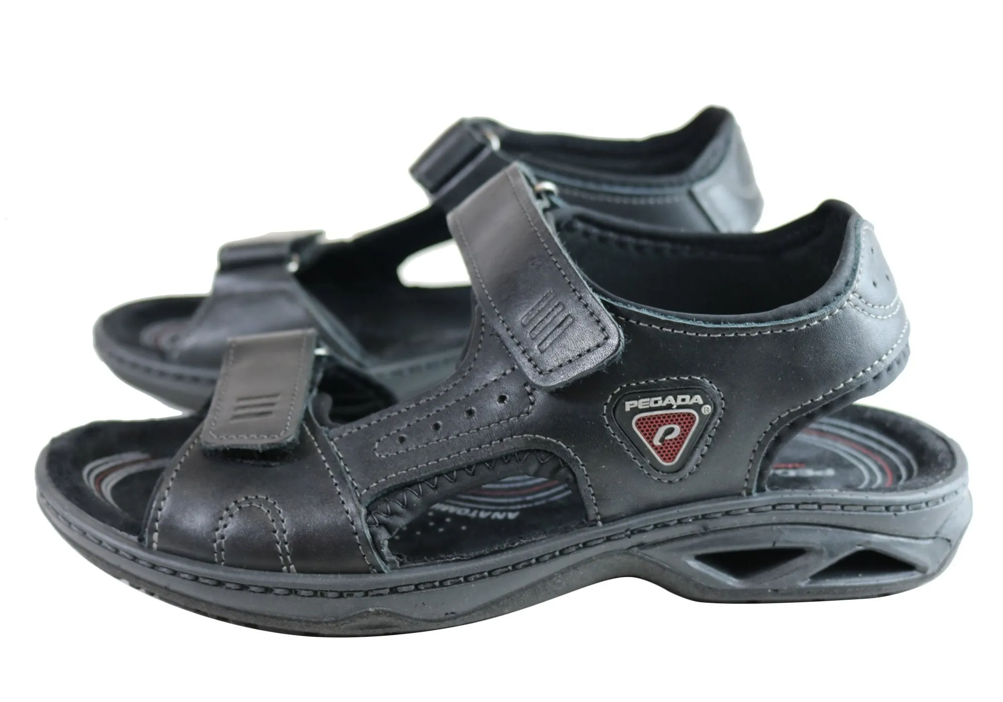Pegada Thompson Herren Ledersandalen mit Komfortpolsterung - Hergestellt in Brasilien von Pegada Shoes