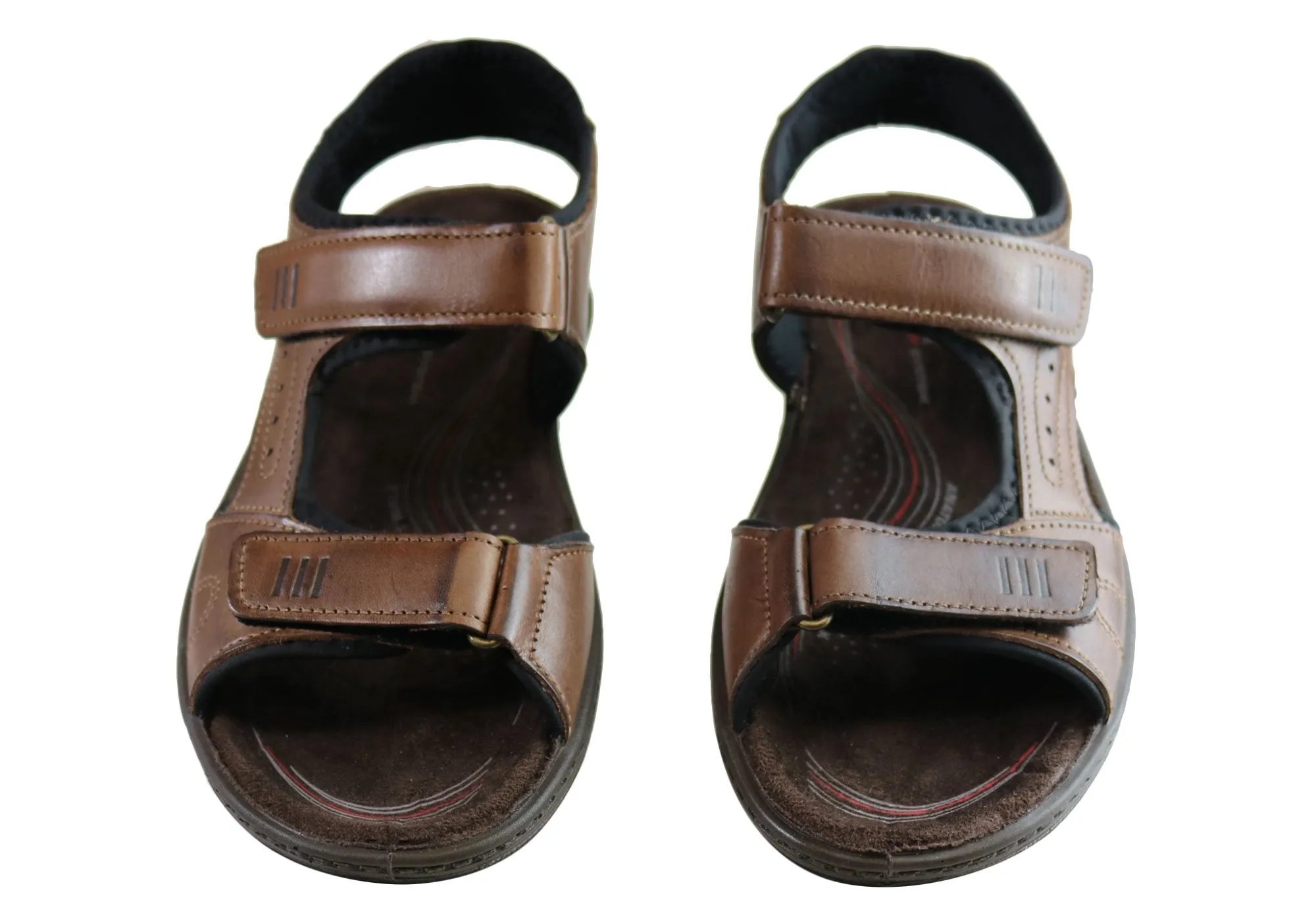 Pegada Thompson Herren Ledersandalen mit Komfortpolsterung - Hergestellt in Brasilien von Pegada Shoes