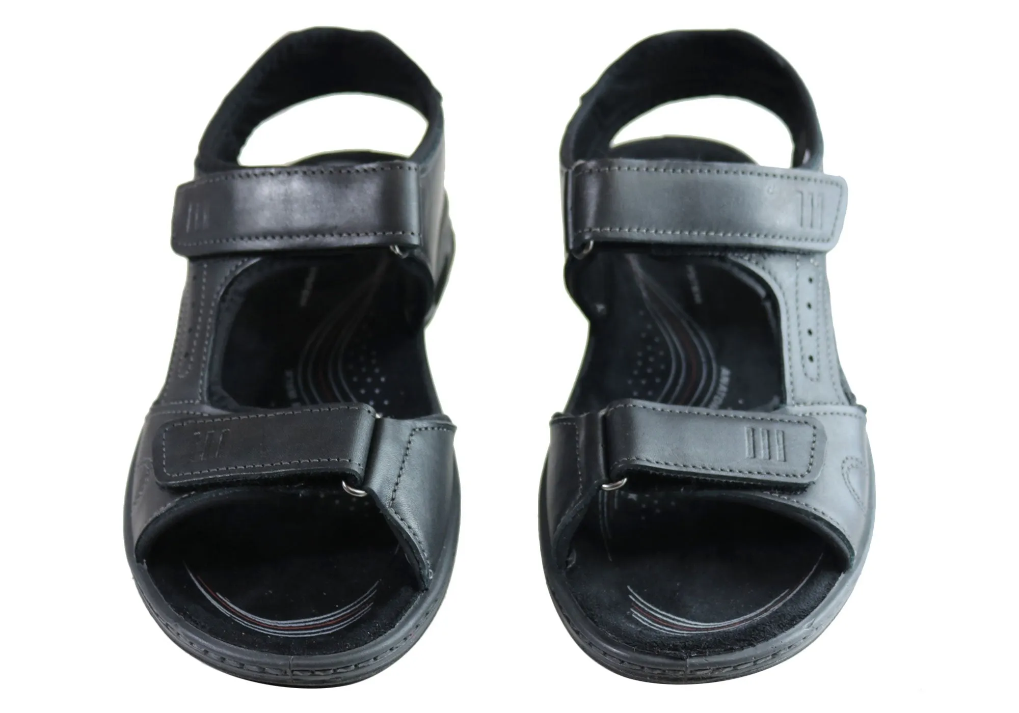 Pegada Thompson Herren Ledersandalen mit Komfortpolsterung - Hergestellt in Brasilien von Pegada Shoes