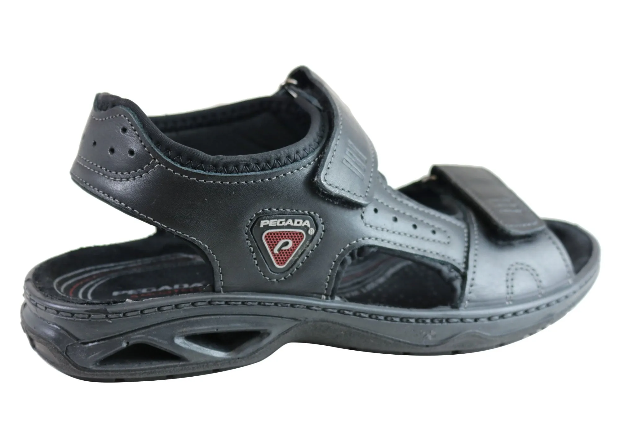 Pegada Thompson Herren Ledersandalen mit Komfortpolsterung - Hergestellt in Brasilien von Pegada Shoes