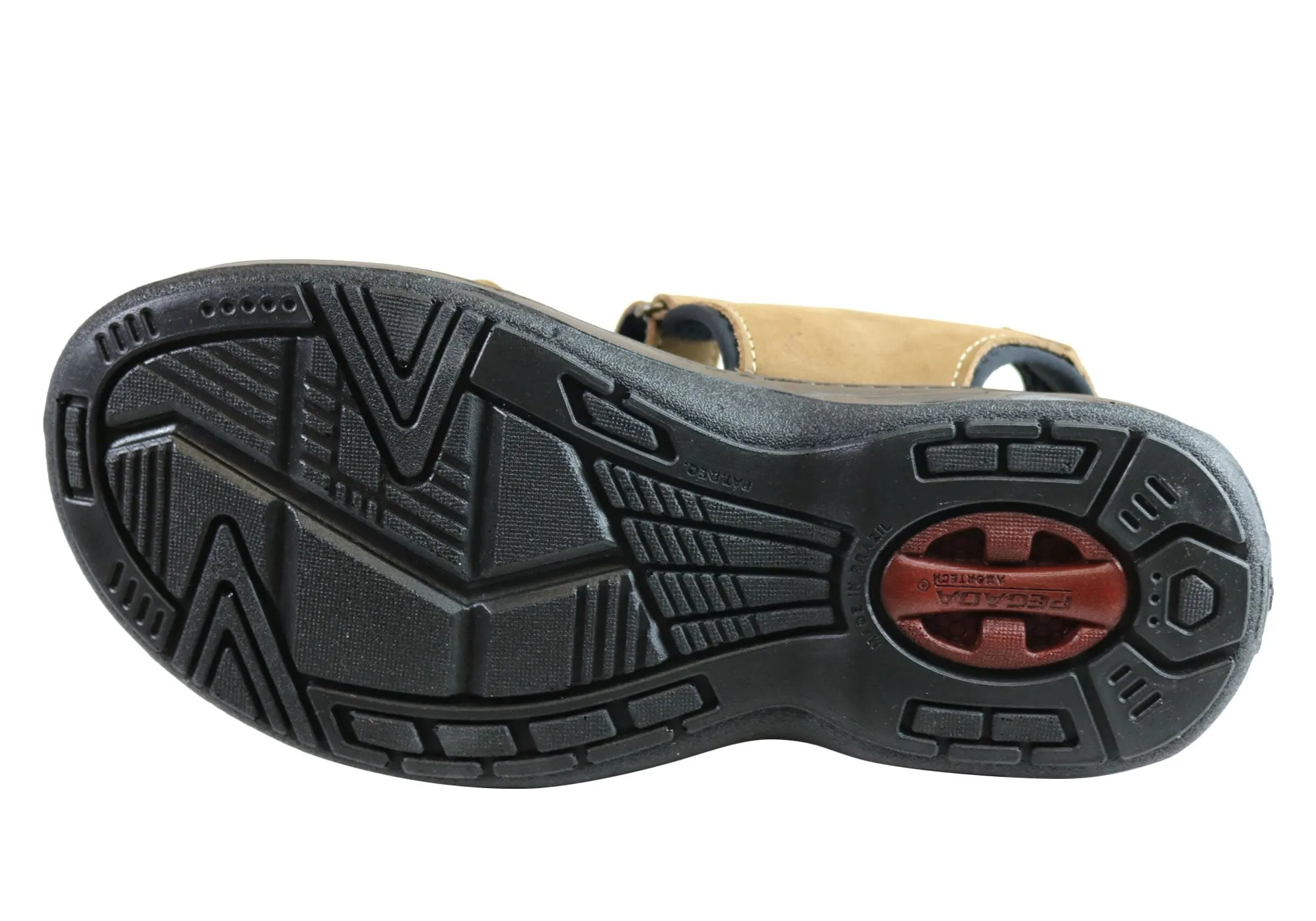 Pegada Thompson Herren Ledersandalen mit Komfortpolsterung - Hergestellt in Brasilien von Pegada Shoes