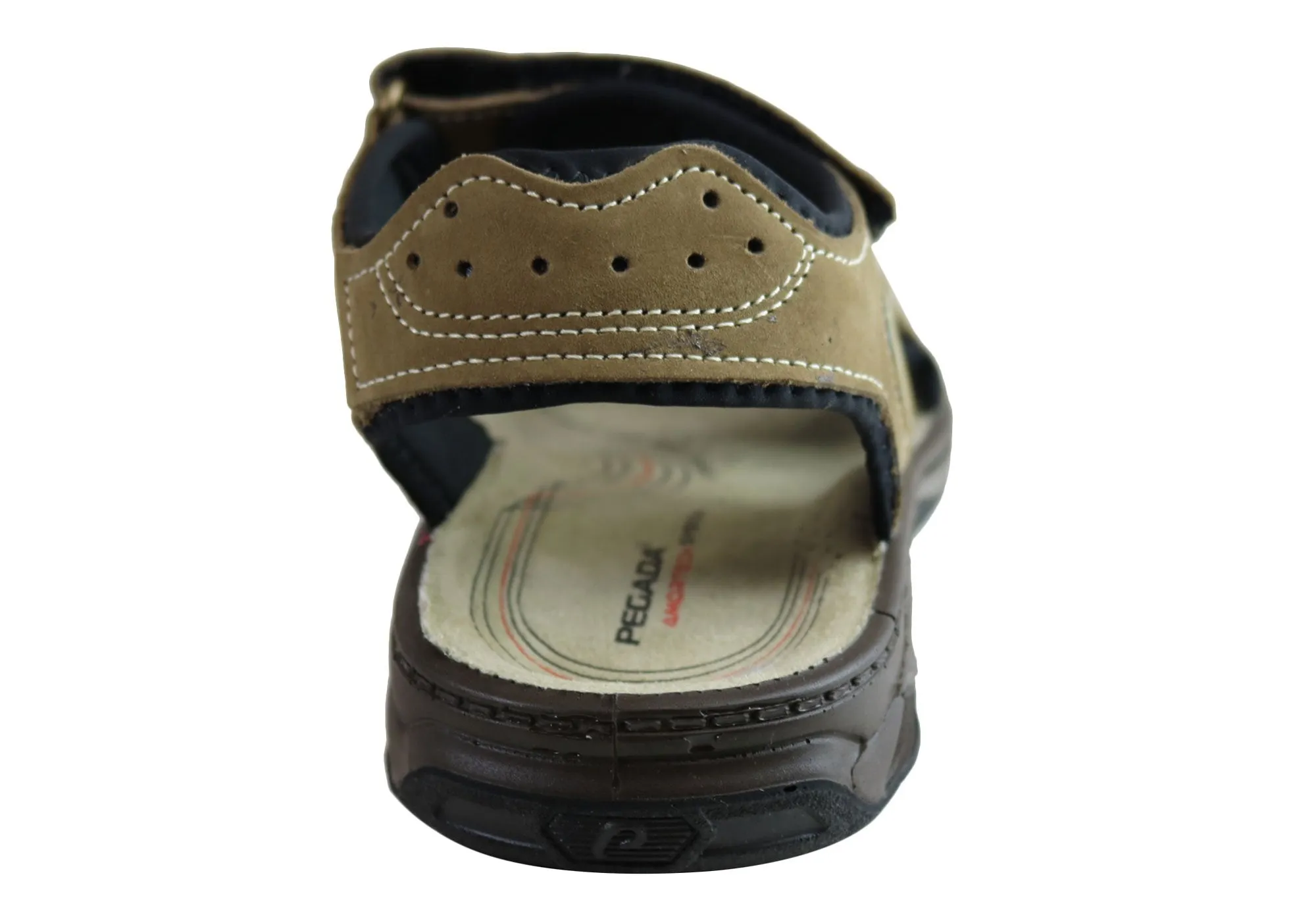 Pegada Thompson Herren Ledersandalen mit Komfortpolsterung - Hergestellt in Brasilien von Pegada Shoes