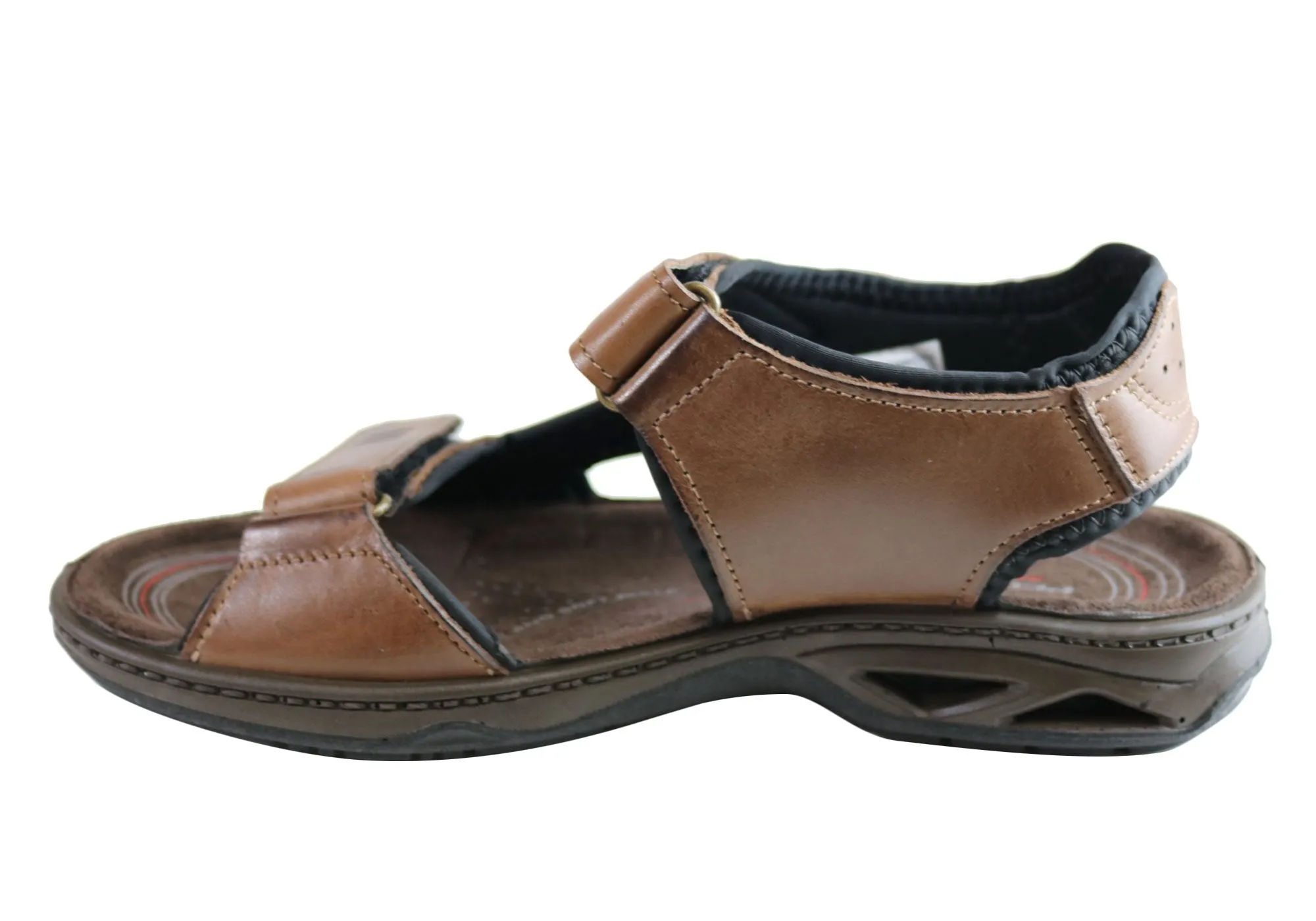 Pegada Thompson Herren Ledersandalen mit Komfortpolsterung - Hergestellt in Brasilien von Pegada Shoes