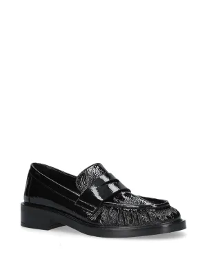 Penny Loafer Schwarz Leder A5829
