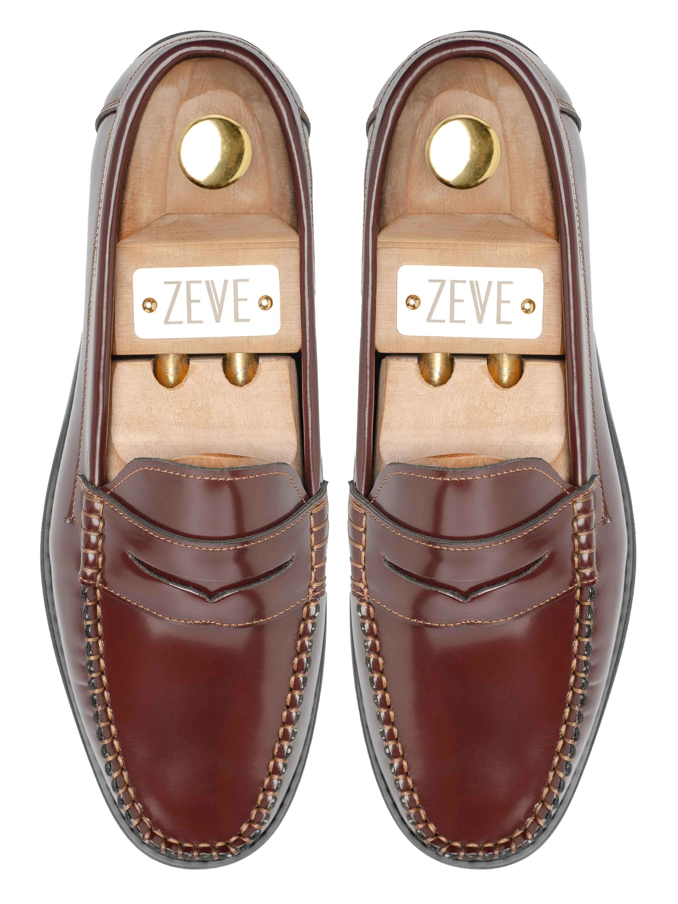 Penny Loafer - Braun Glattleder