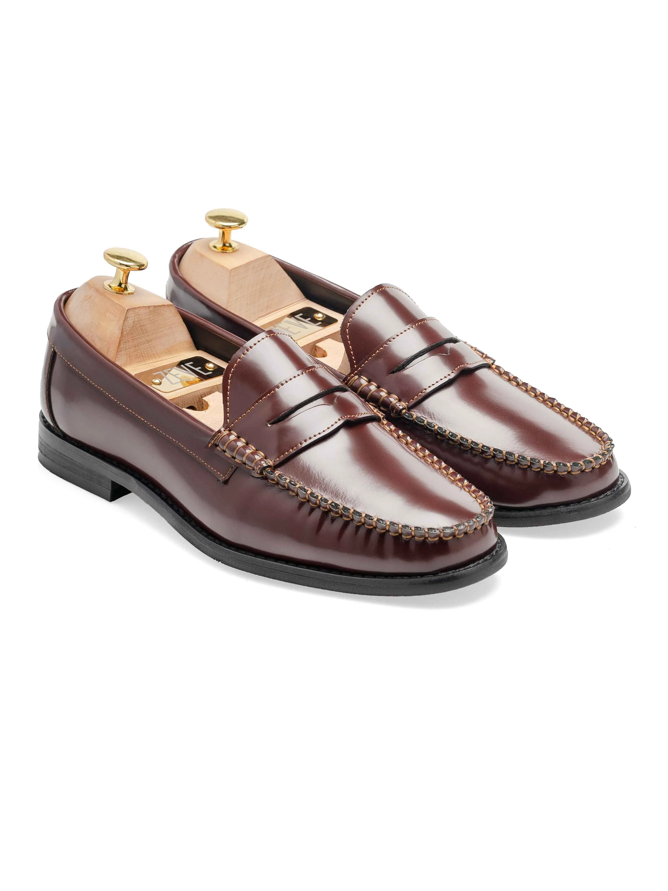 Penny Loafer - Braun Glattleder