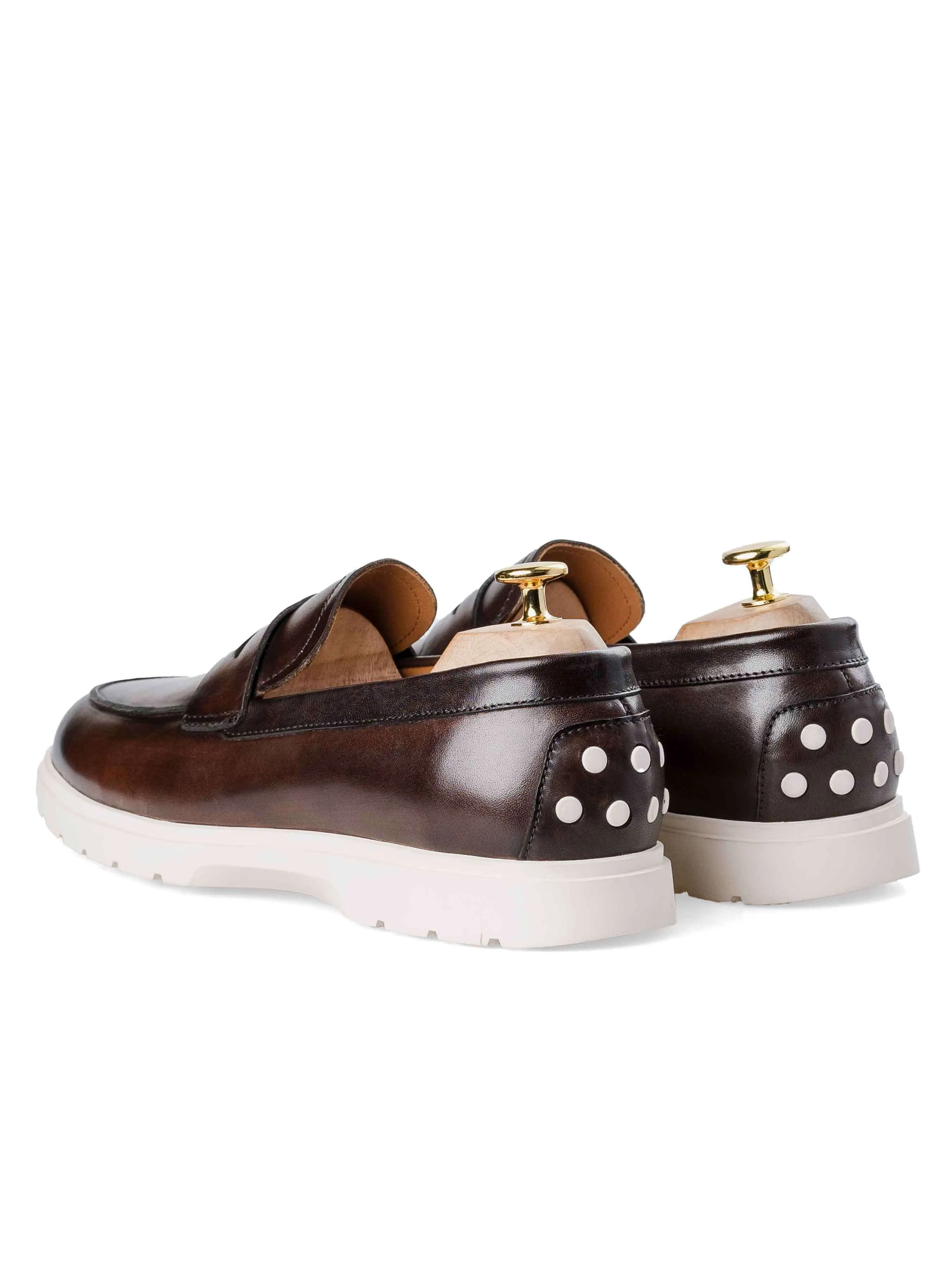 Penny Loafer - Kaffee (Kreidesohle)