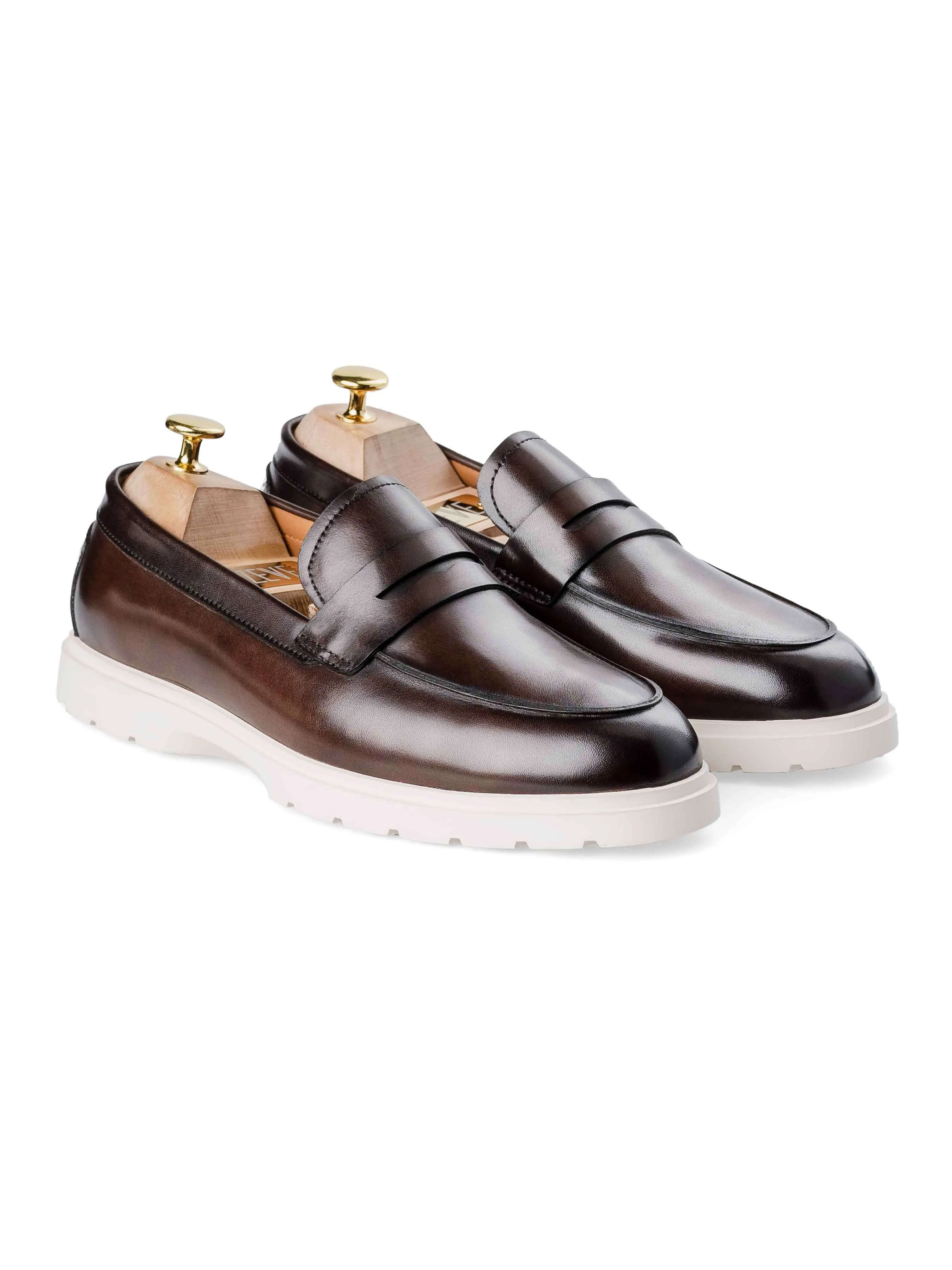 Penny Loafer - Kaffee (Kreidesohle)