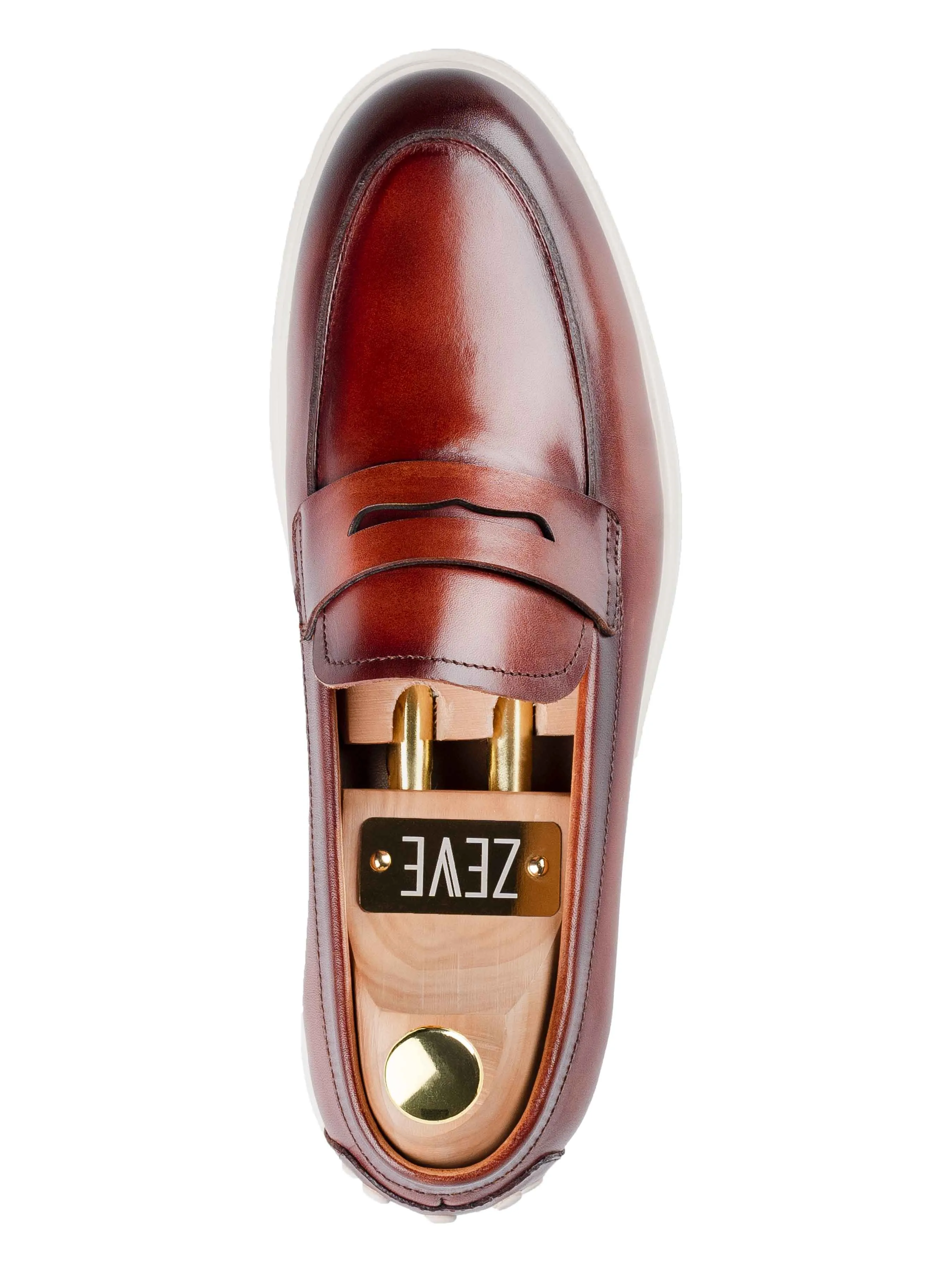 Penny Loafer - Cognacfarben (Kreidesohle)