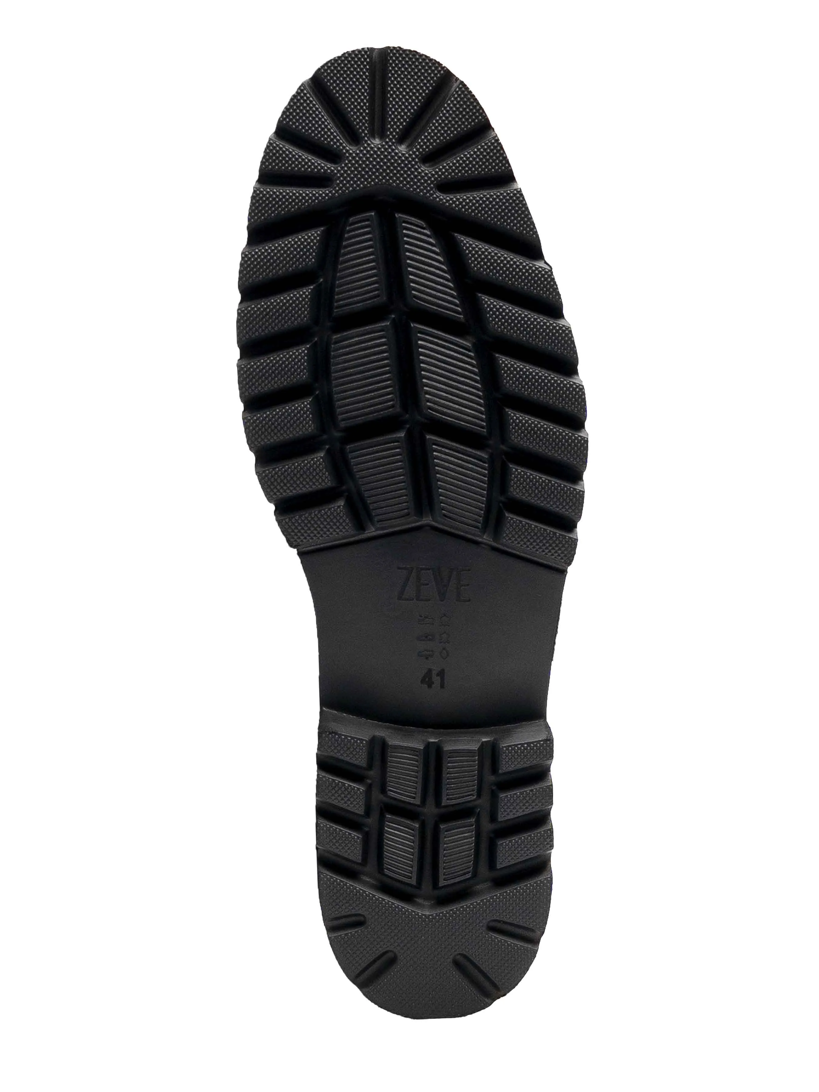 Penny Loafer mit Pferdebit-Silberschnalle - Schwarzes Leder (Eva Combat)