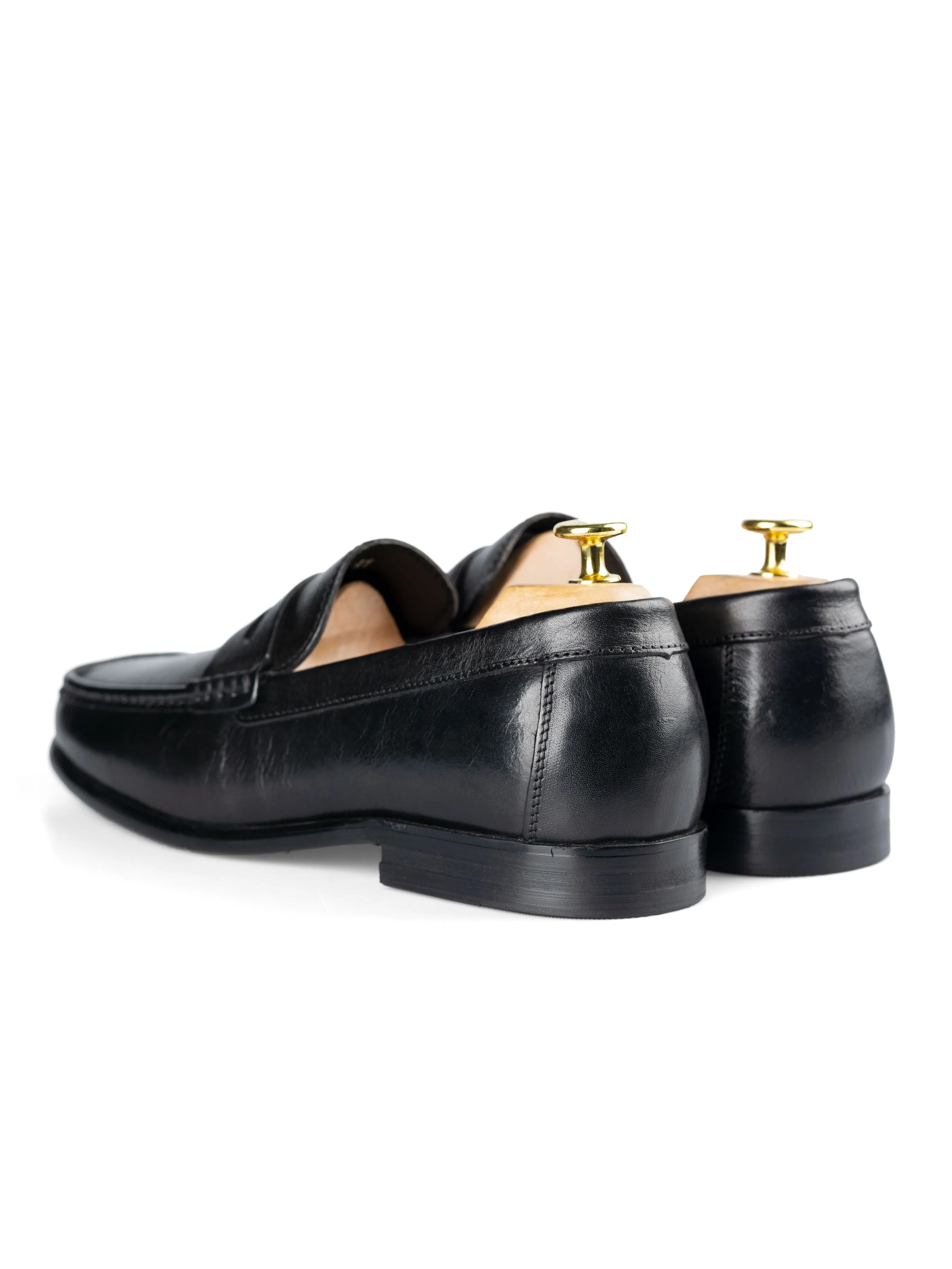 Penny Moccasin Loafer - Einfarbig Schwarz