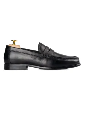 Penny Moccasin Loafer - Einfarbig Schwarz
