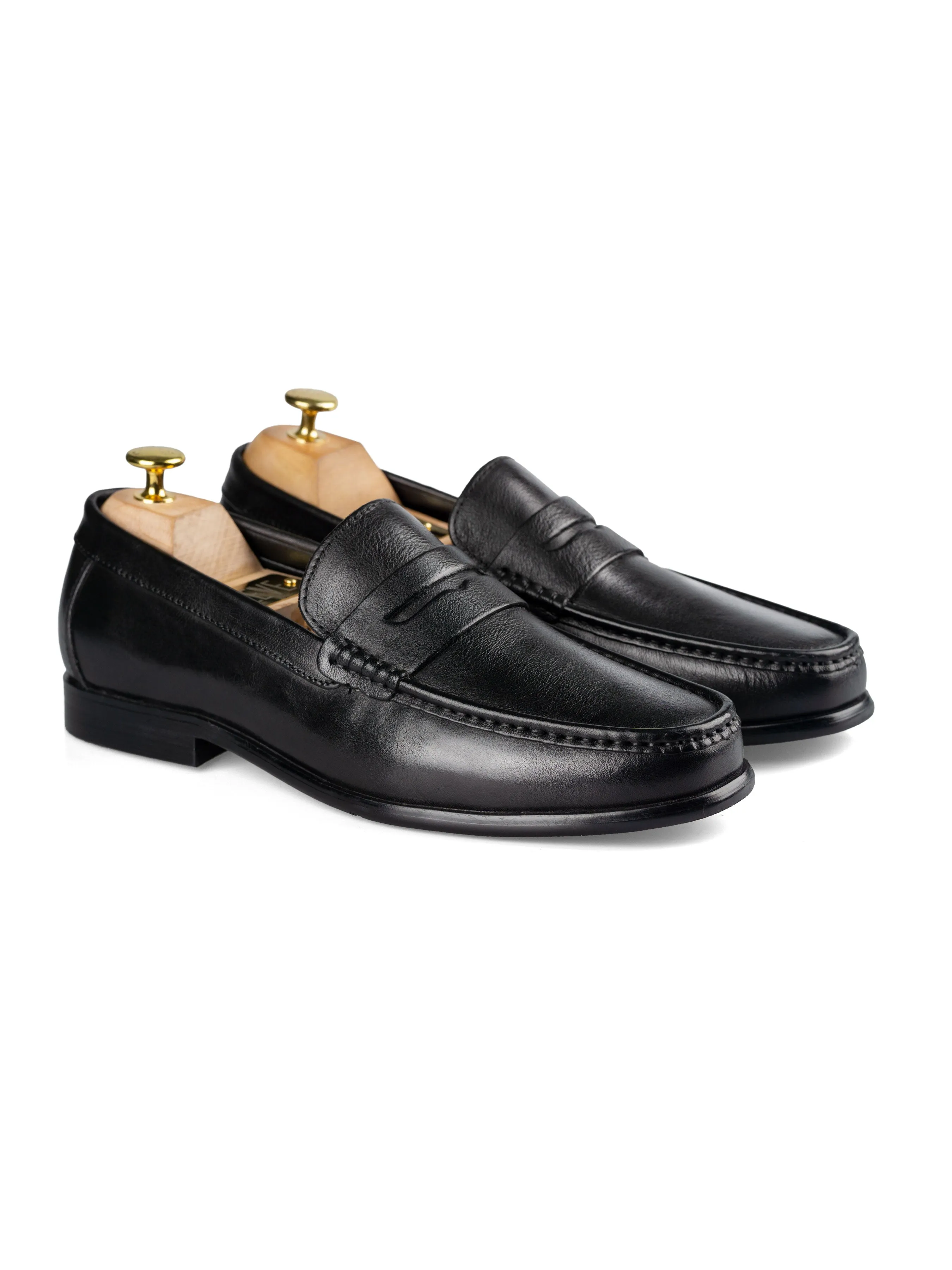 Penny Moccasin Loafer - Einfarbig Schwarz