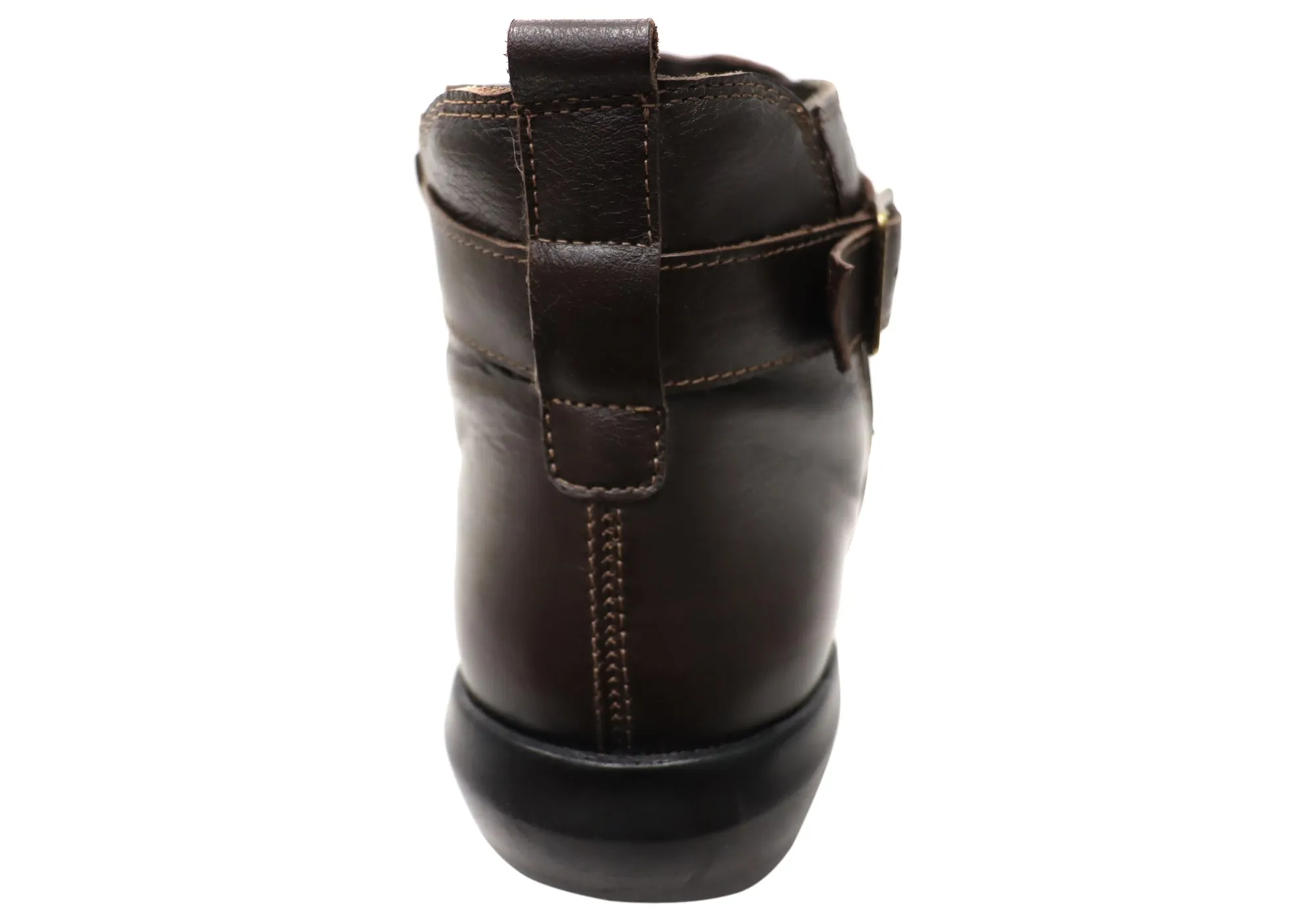 Perlatto Tess Damen Bequeme Leder Knöchelstiefel Hergestellt in Brasilien Perlatto Schuhe