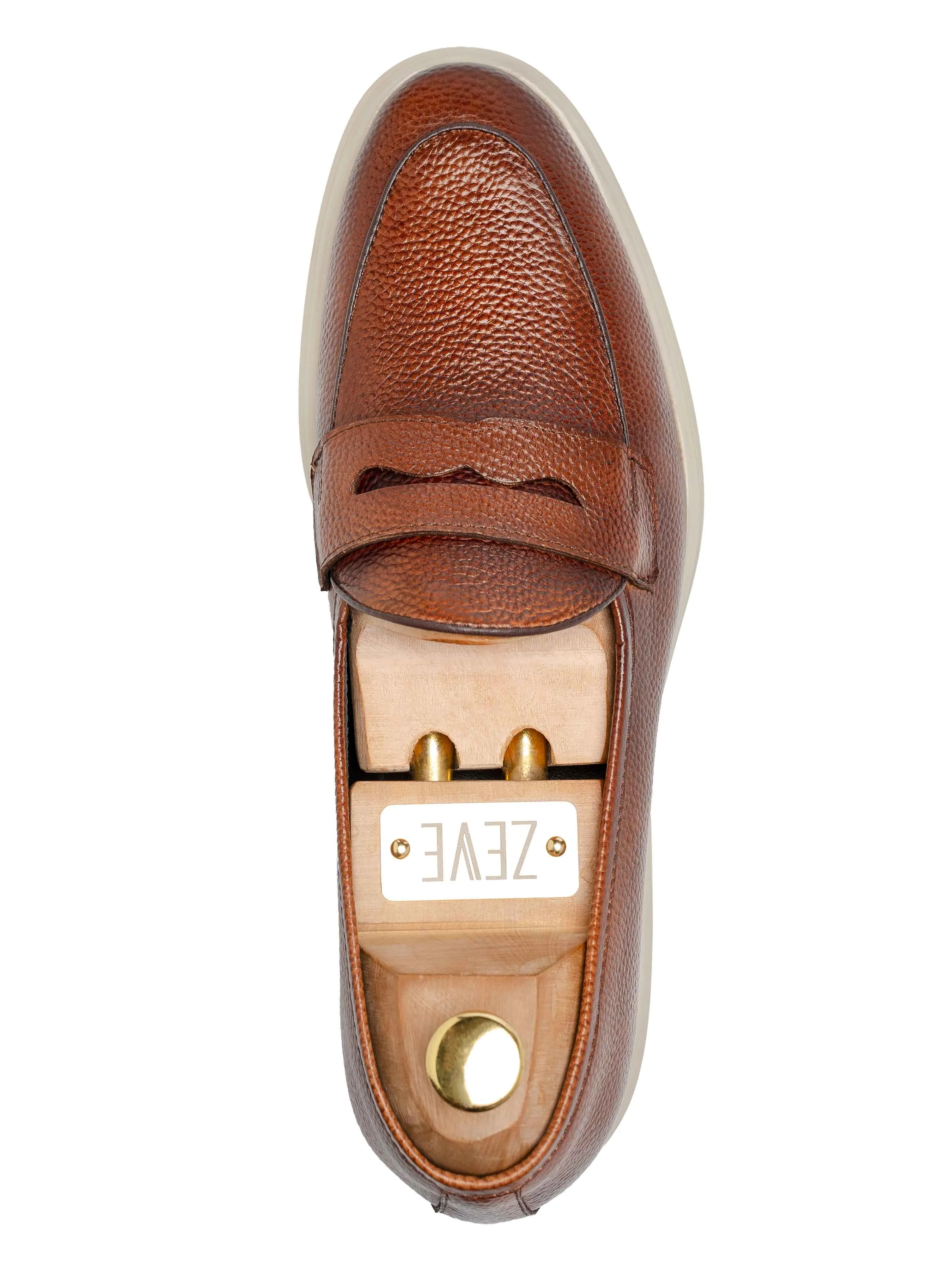 Pietro Belgian Loafer - Braunes Wildleder mit Prägestruktur (Soflex-Sohle)