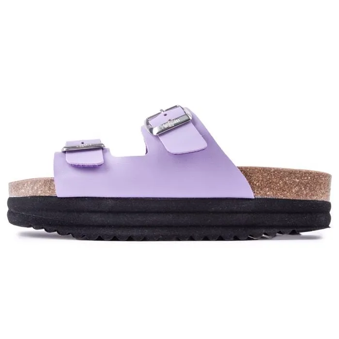 Plum Damen-Sandalen mit veganem Fußbett | Flieder