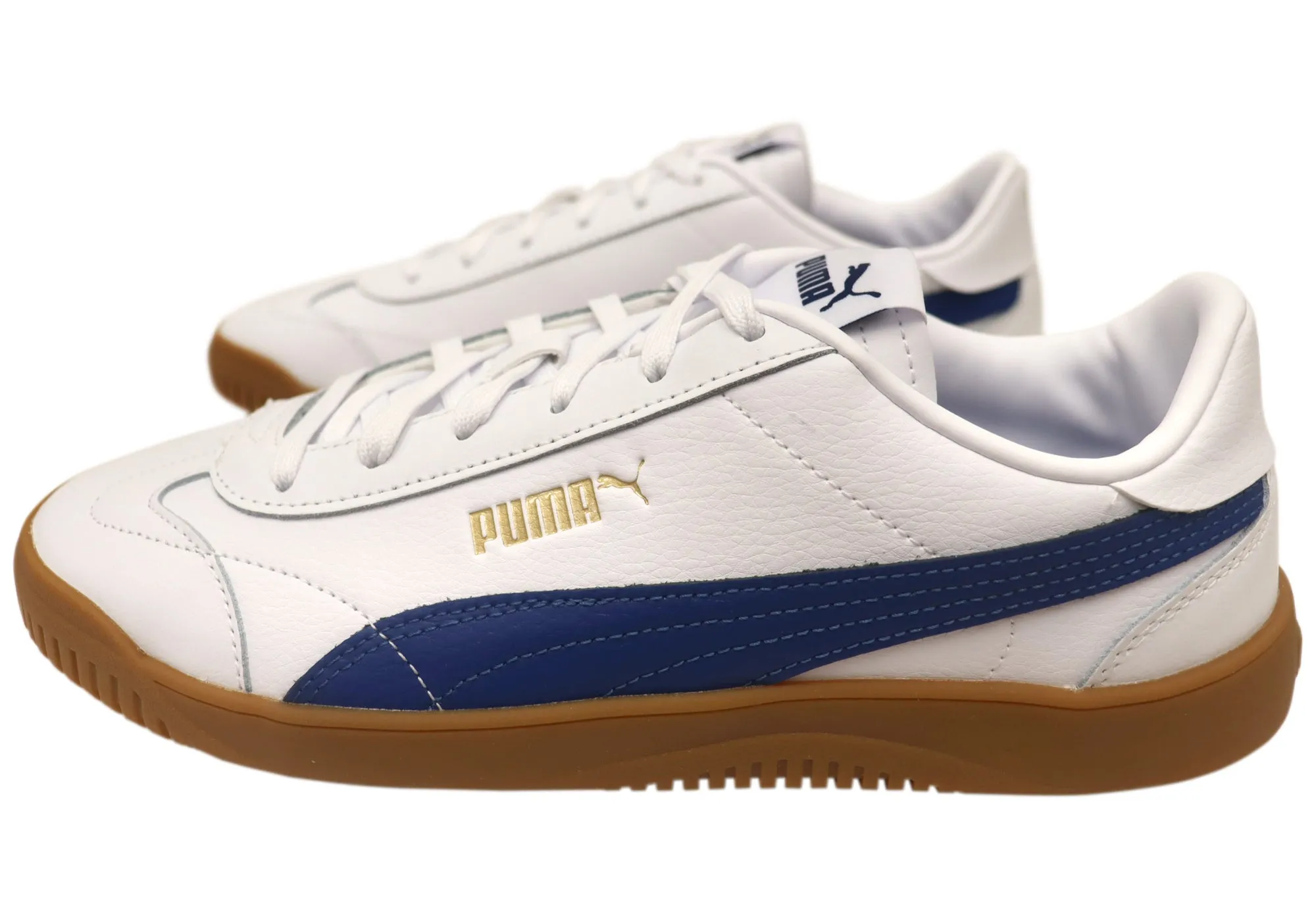 Puma Herren Club 5v5 Bequeme Leder-Schnürsneaker Puma Schuhe