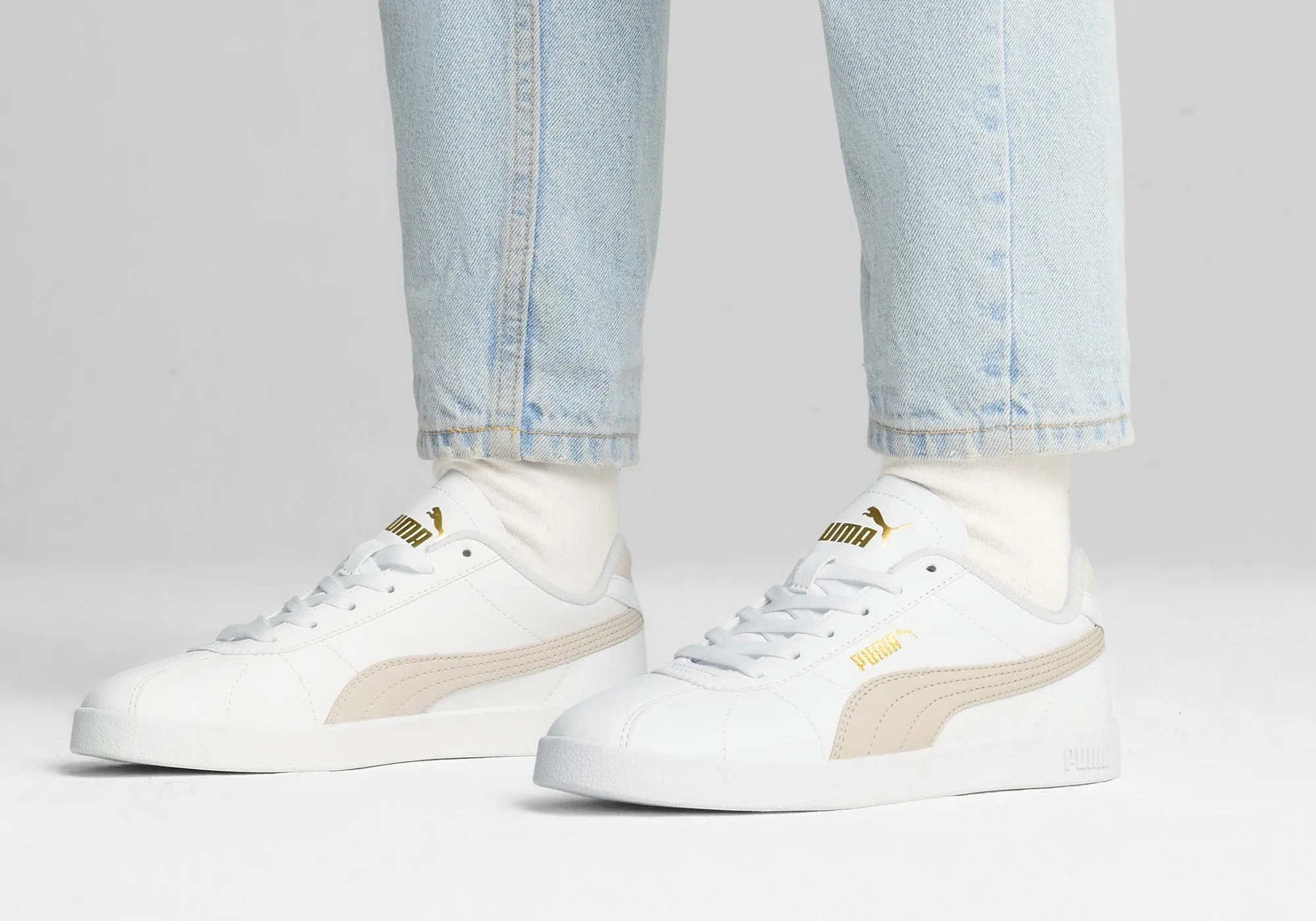 Puma Damen Puma Club II SL Bequeme Schnürsneaker Puma Schuhe