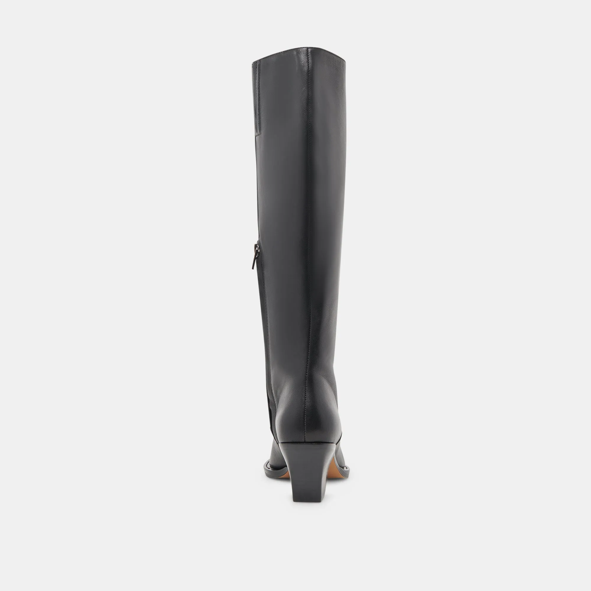 RAJ STIEFEL SCHWARZES LEDER