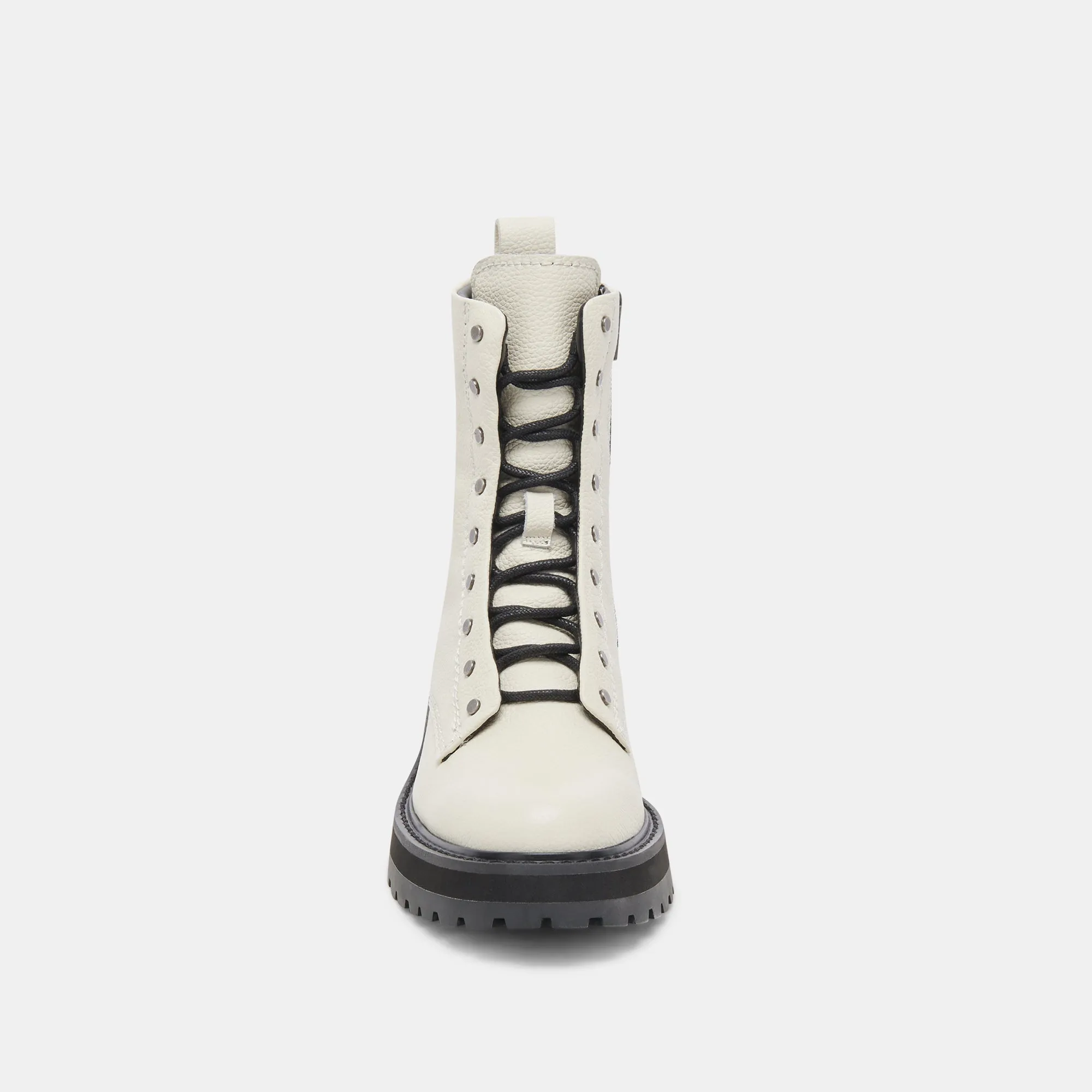 RANIER STIEFEL IN WEISSEM LEDER
