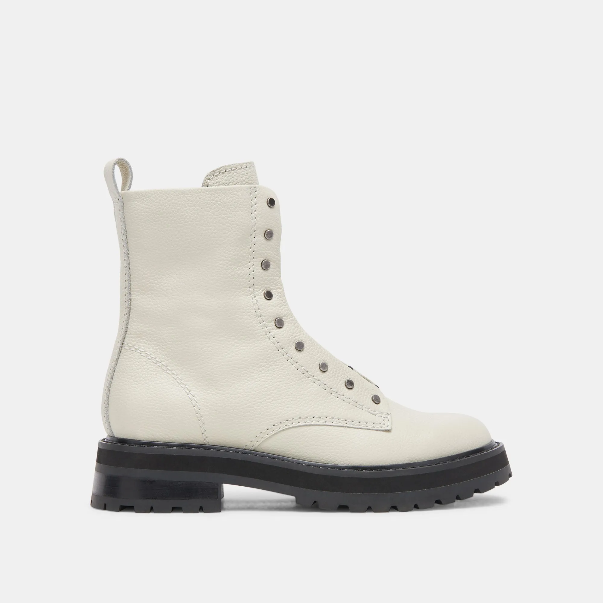 RANIER STIEFEL IN WEISSEM LEDER